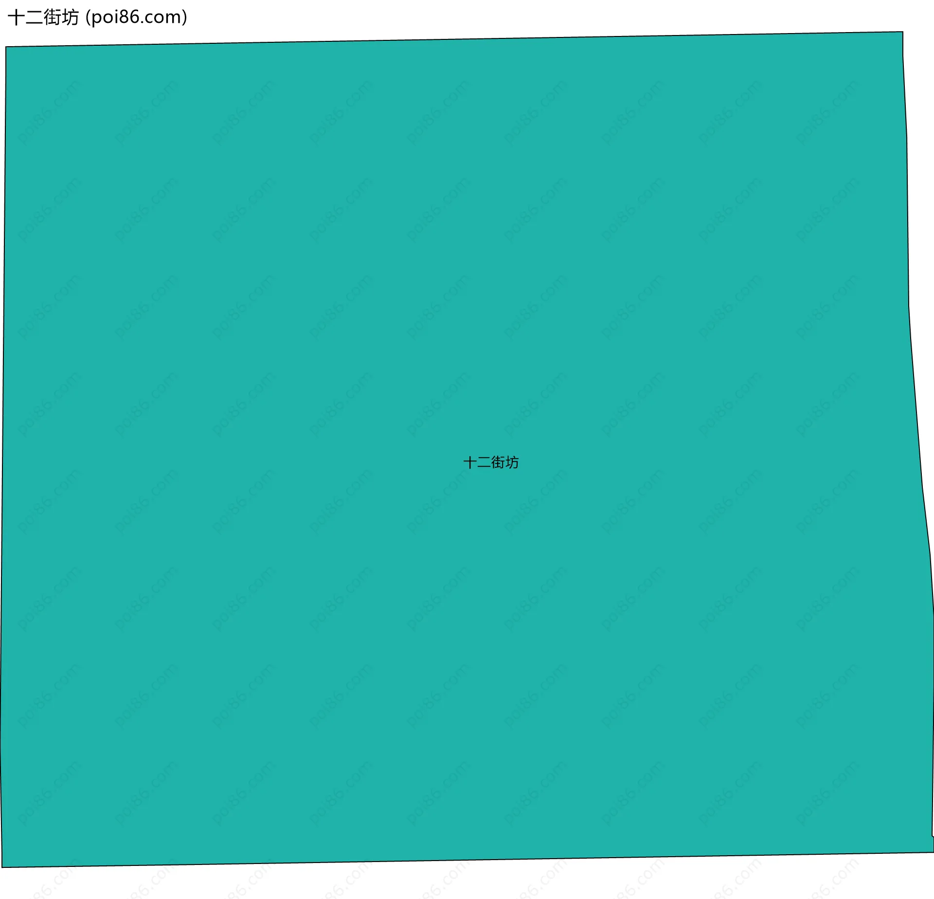 十二街坊边界地图