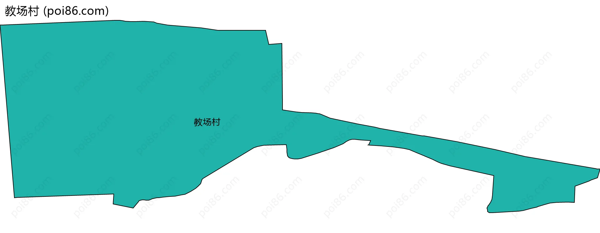 教场村边界地图