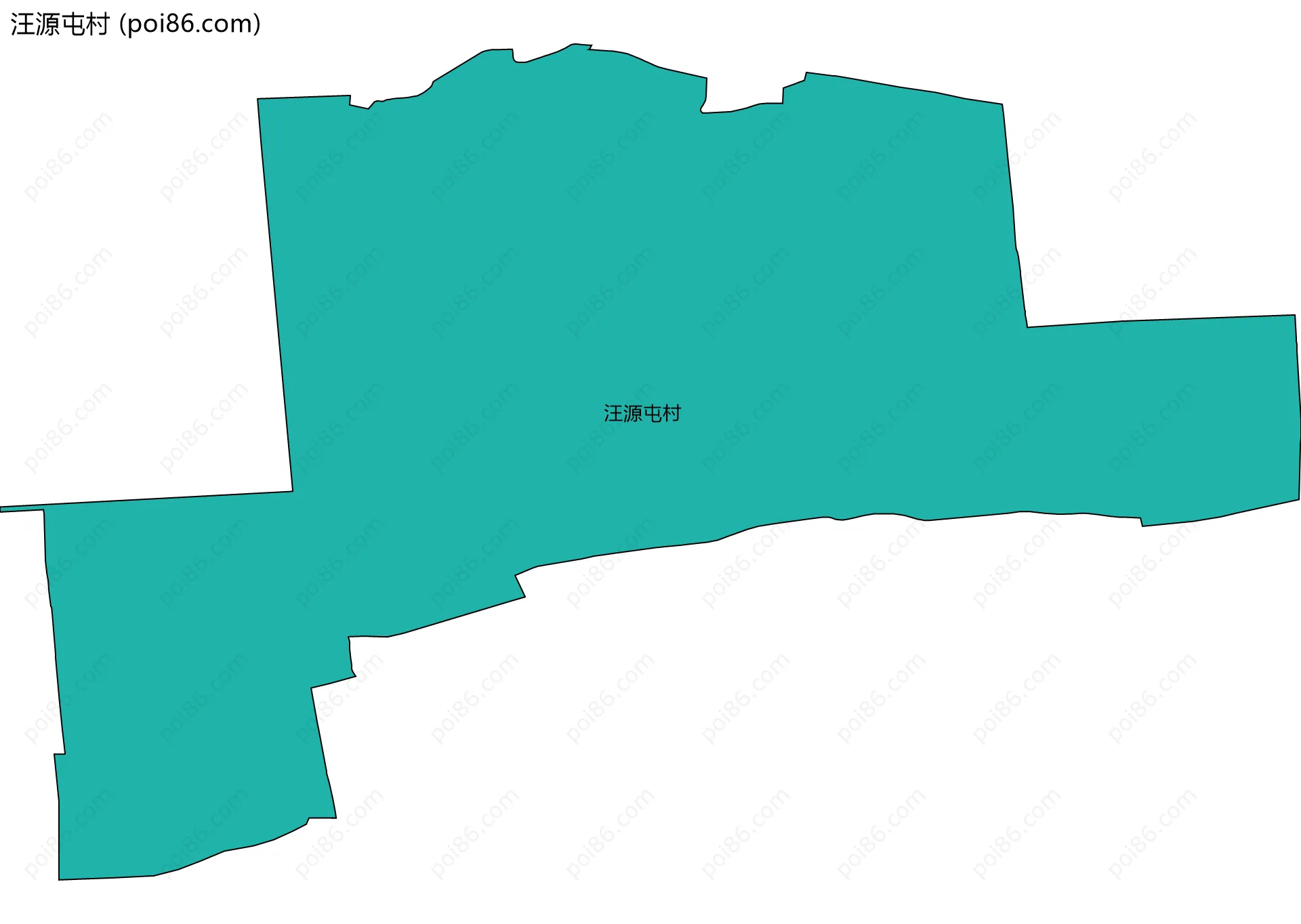 汪源屯村边界地图