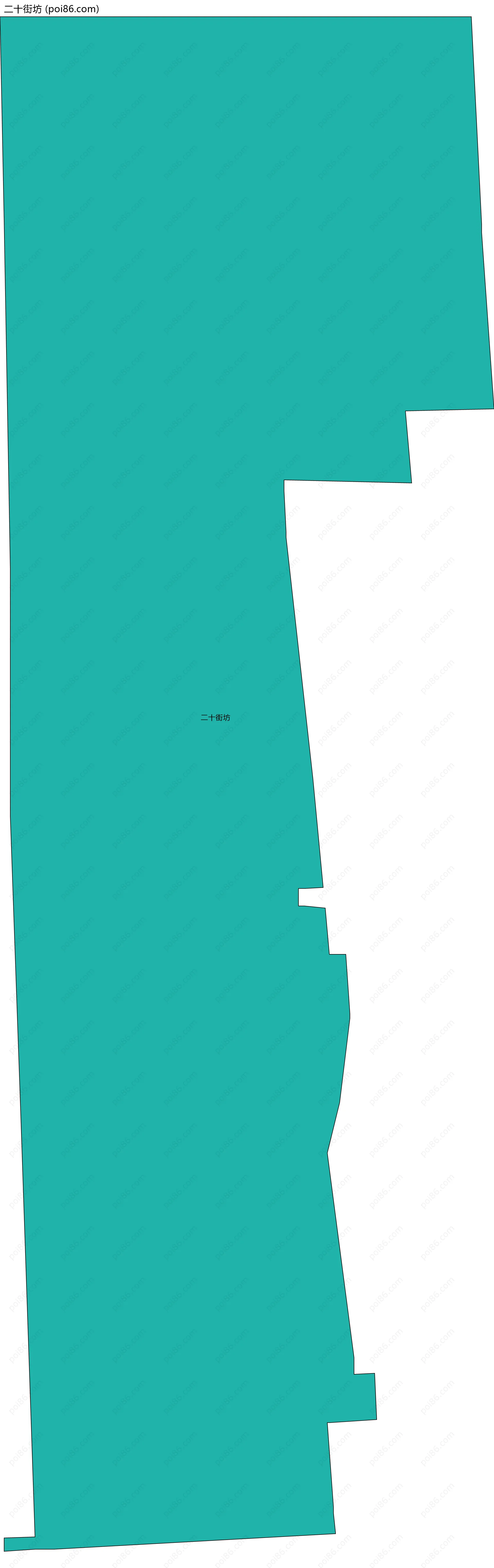 二十街坊边界地图