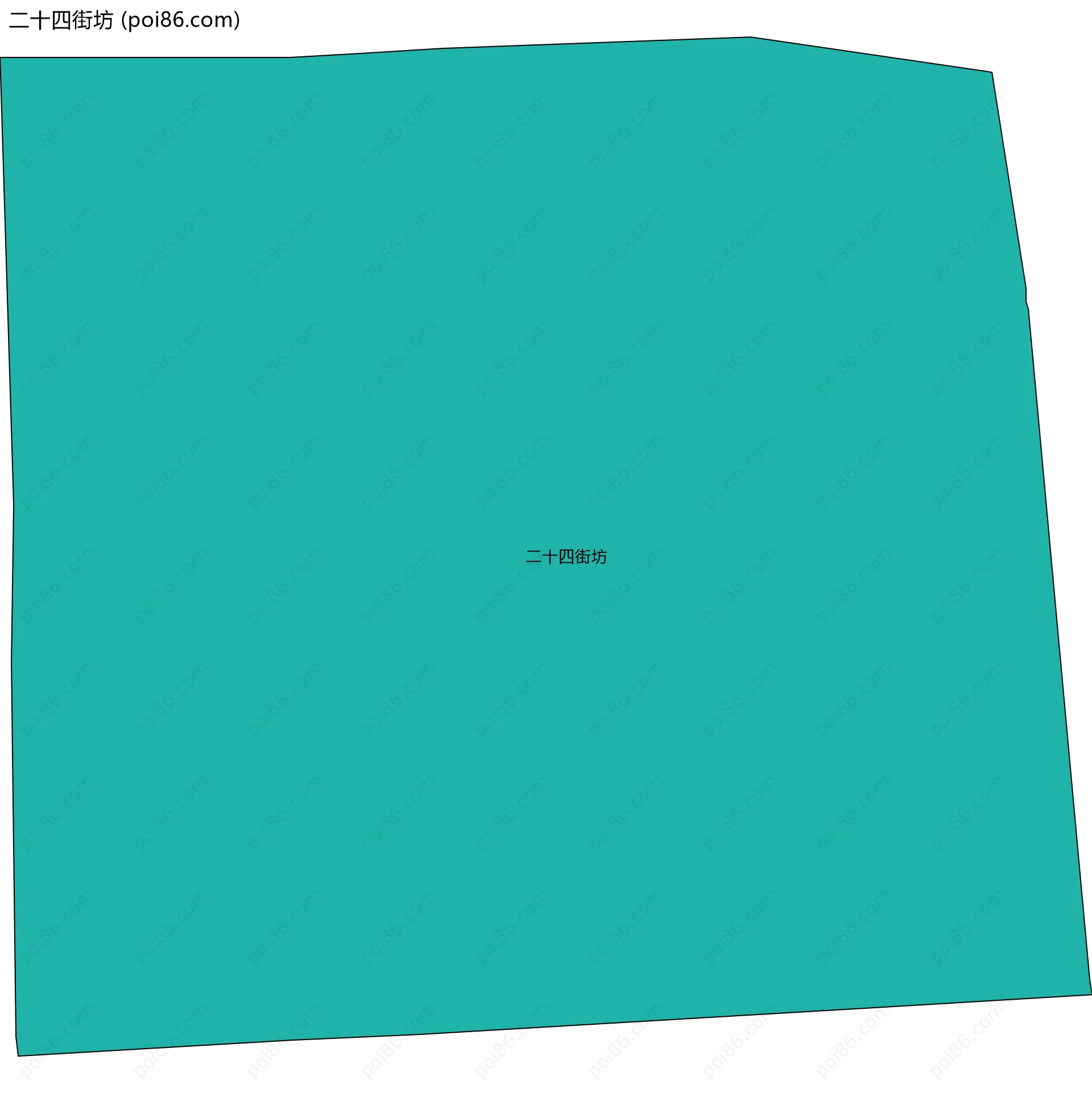 二十四街坊边界地图
