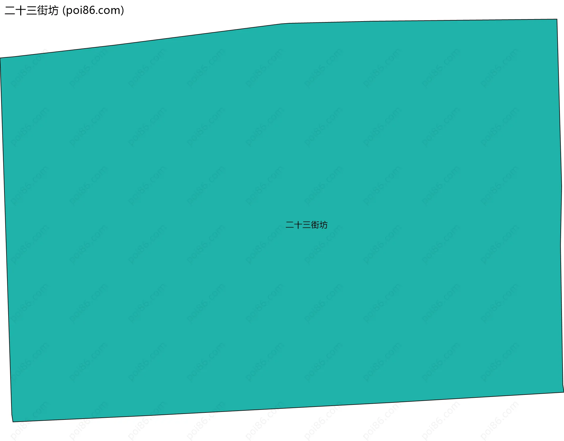 二十三街坊边界地图