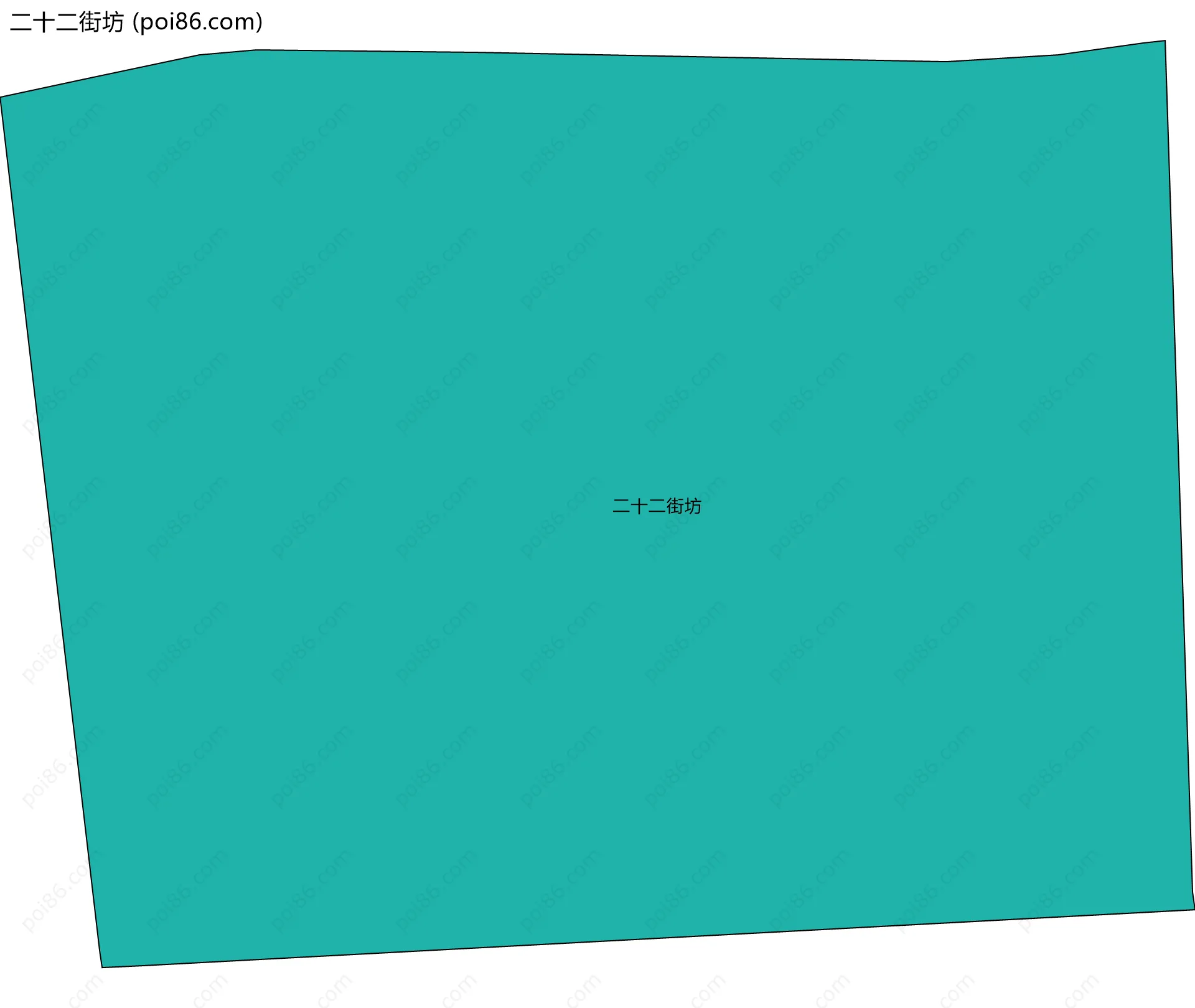 二十二街坊边界地图