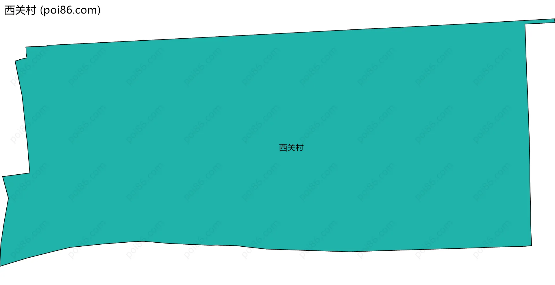 西关村边界地图