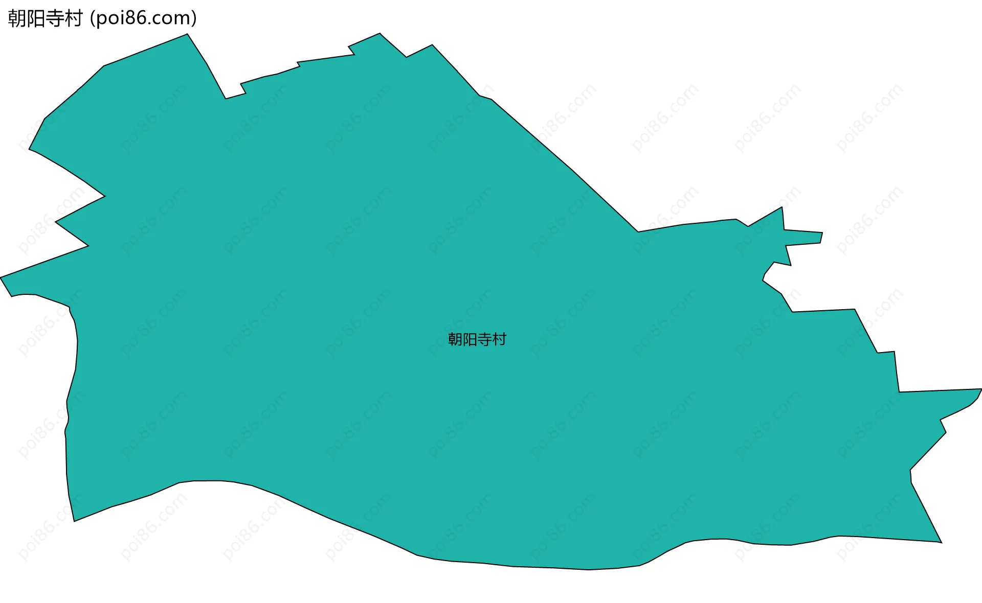 朝阳寺村边界地图
