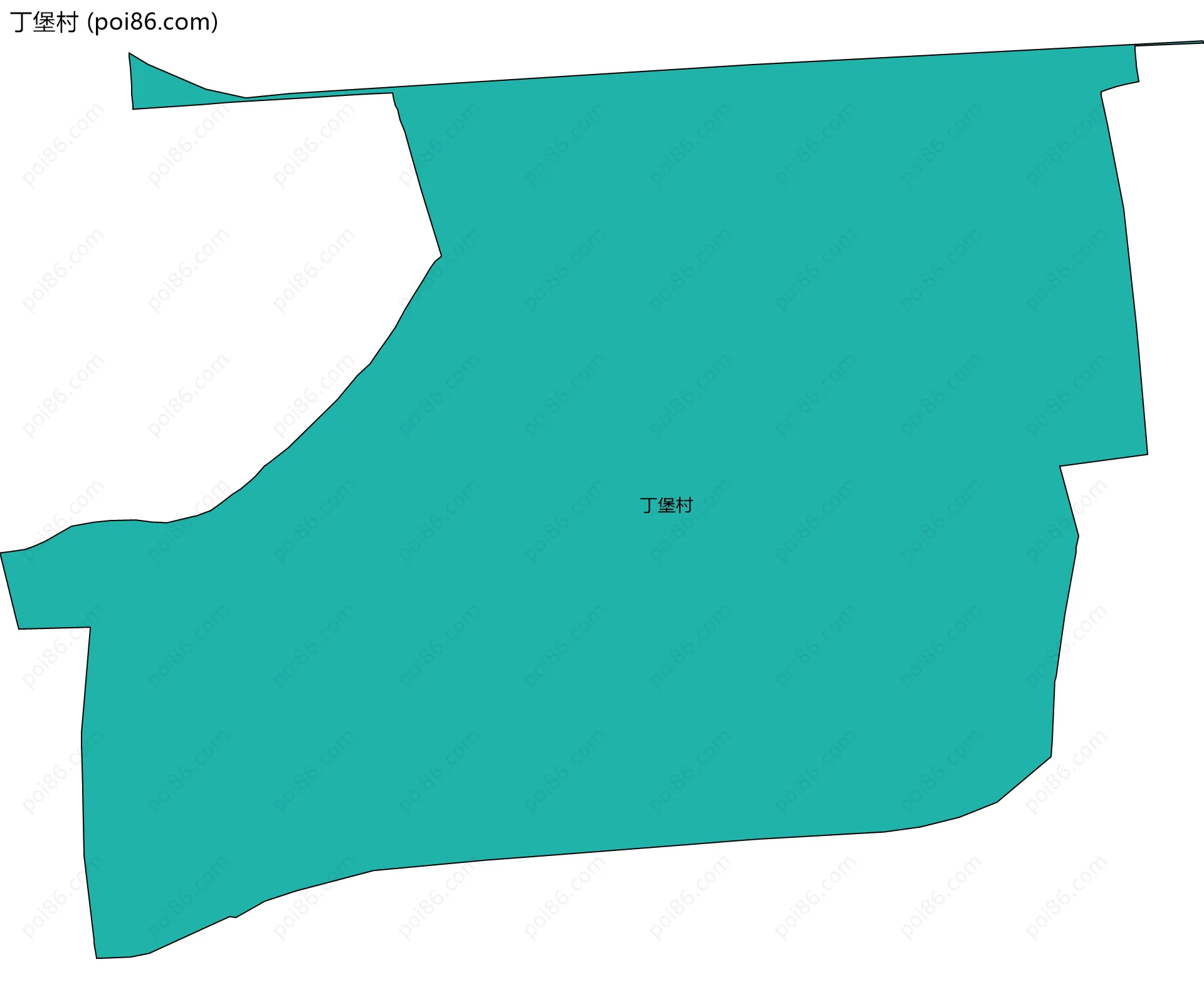 丁堡村边界地图