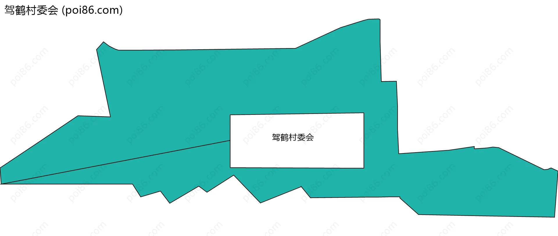 驾鹤村委会边界地图