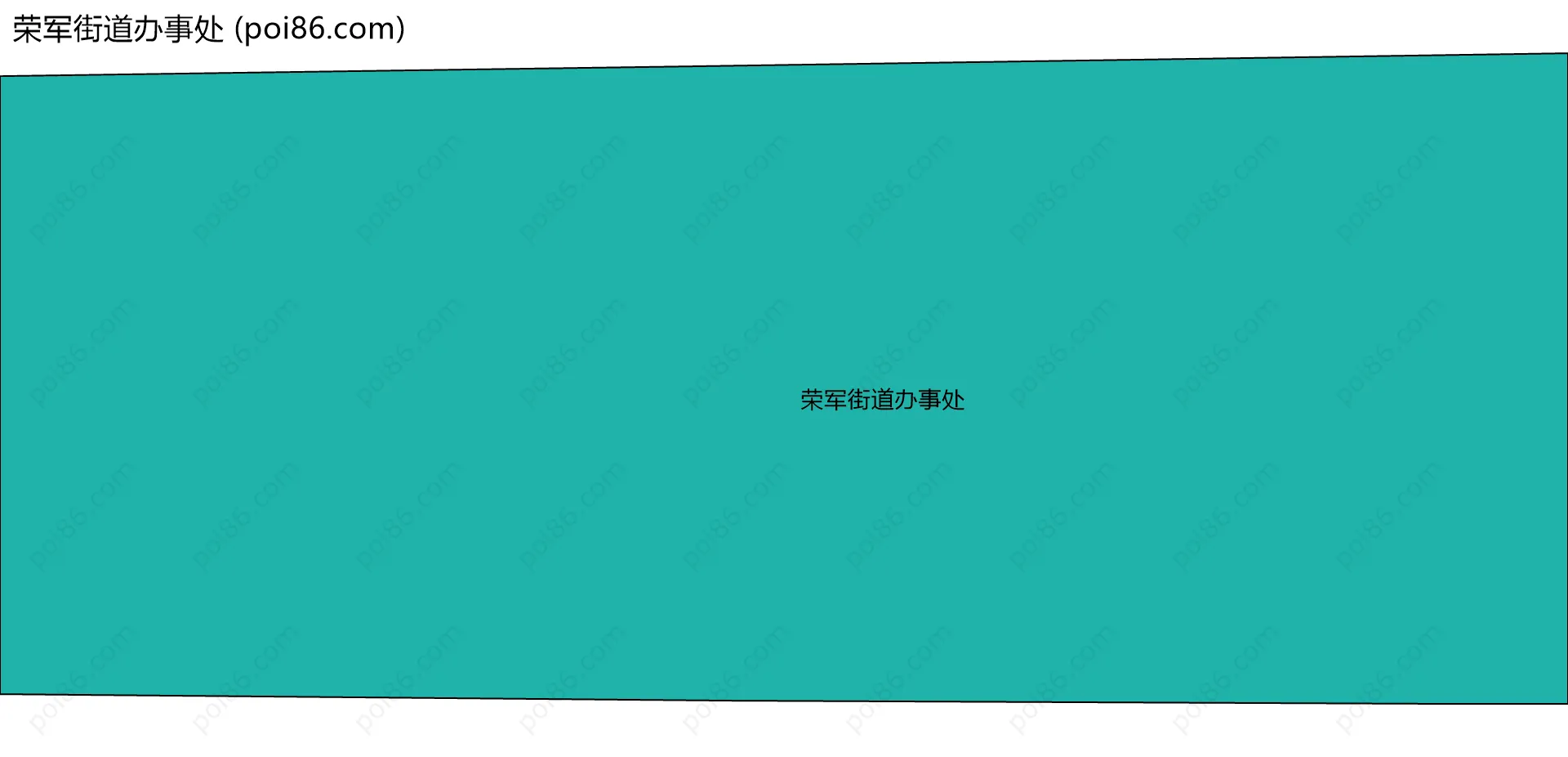 荣军街道办事处边界地图