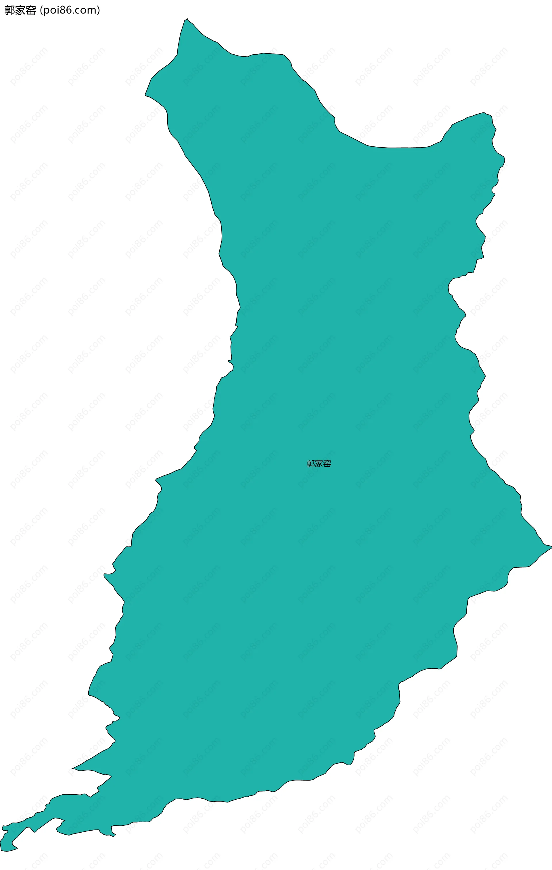 郭家窑边界地图