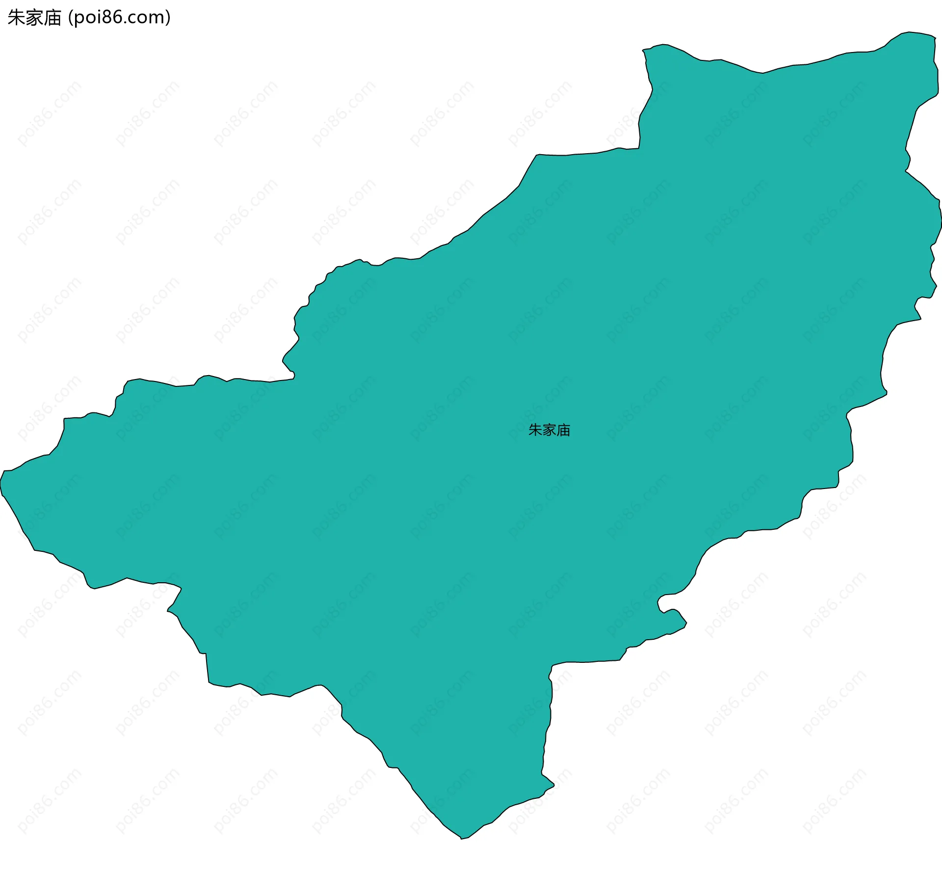 朱家庙边界地图