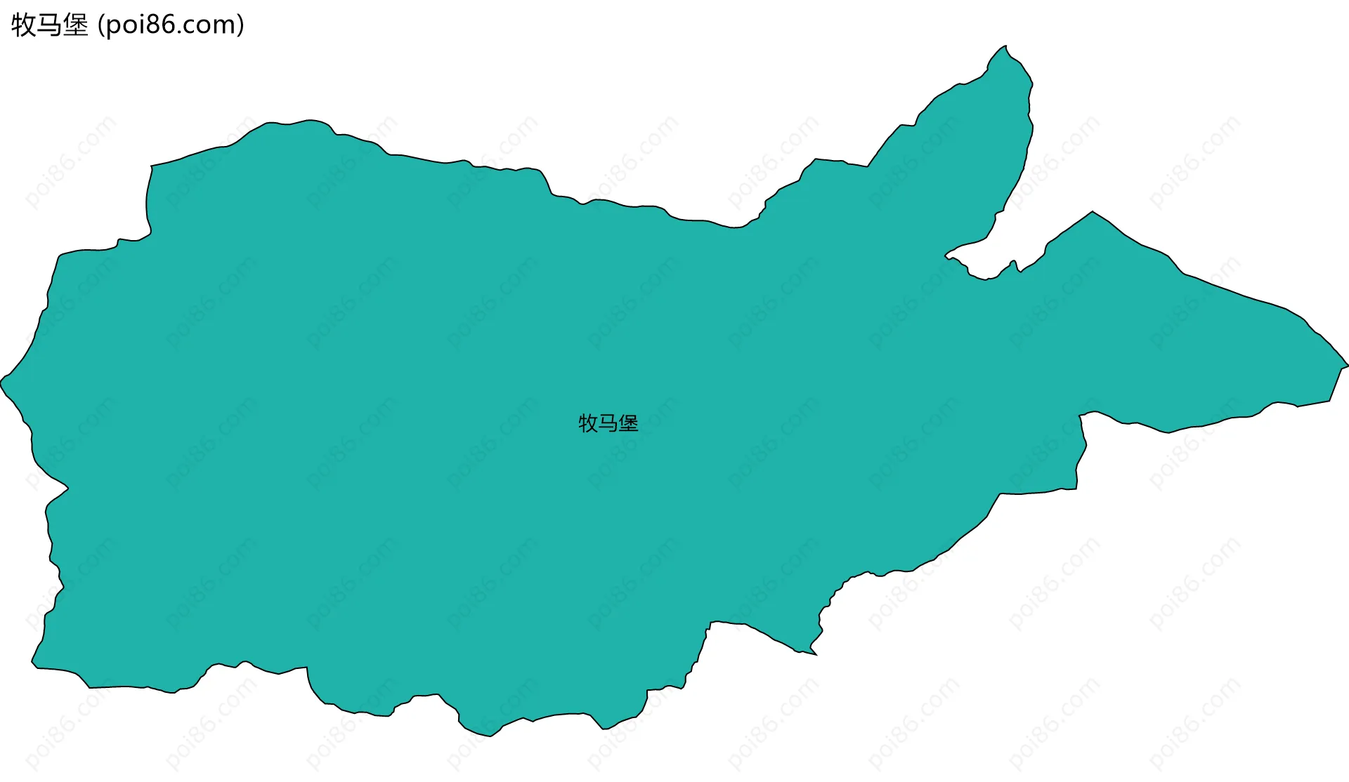 牧马堡边界地图