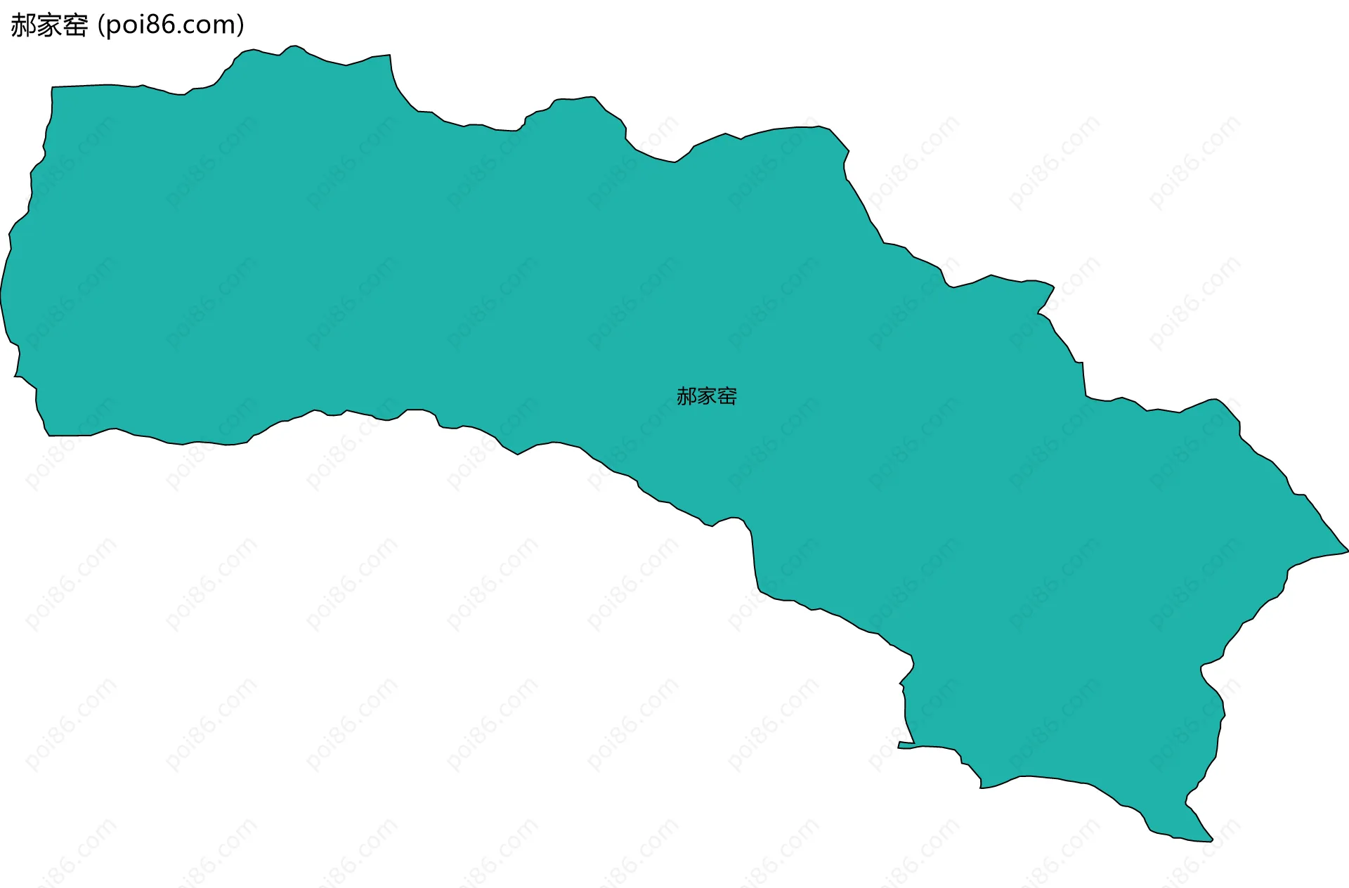 郝家窑边界地图