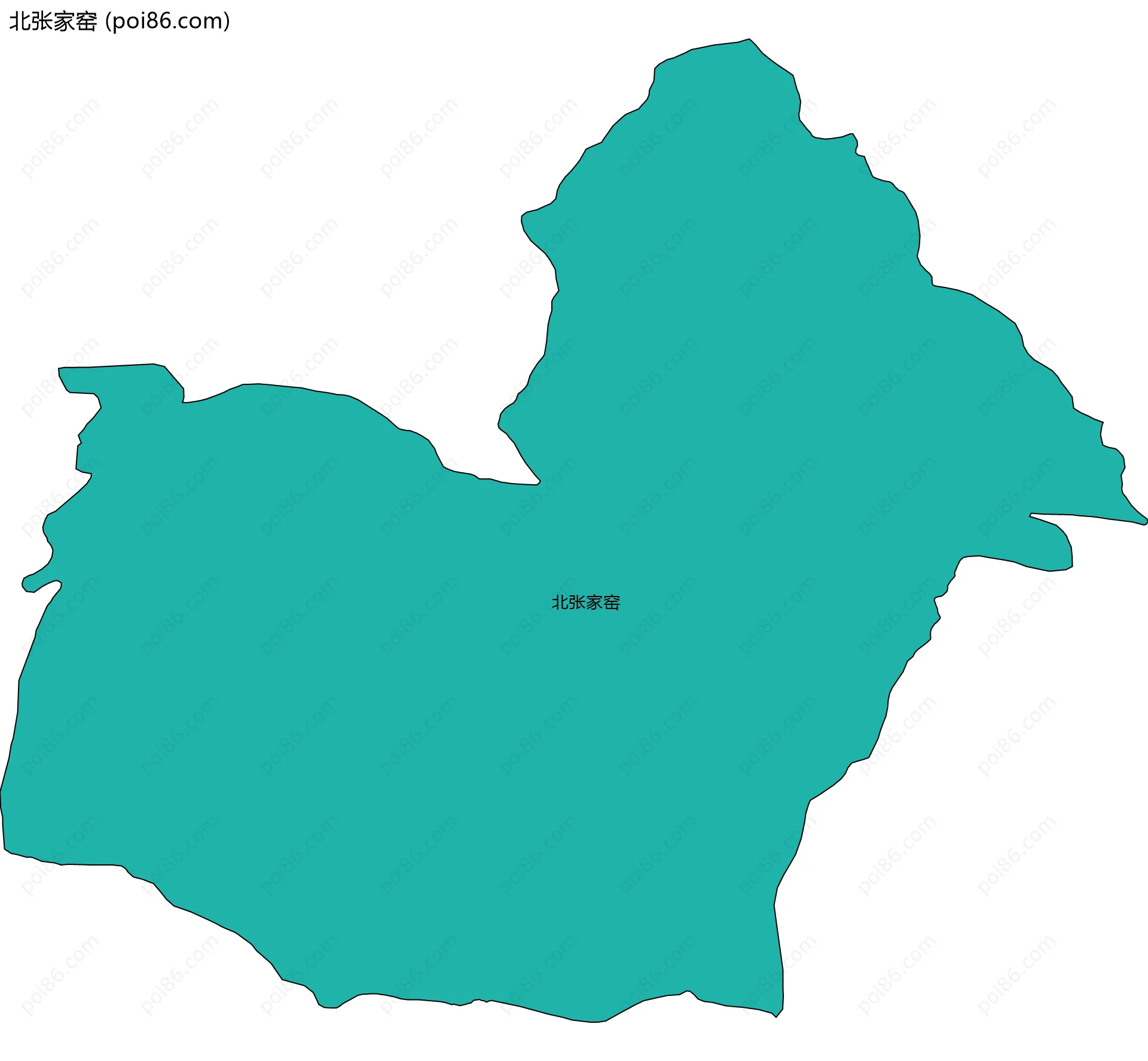 北张家窑边界地图