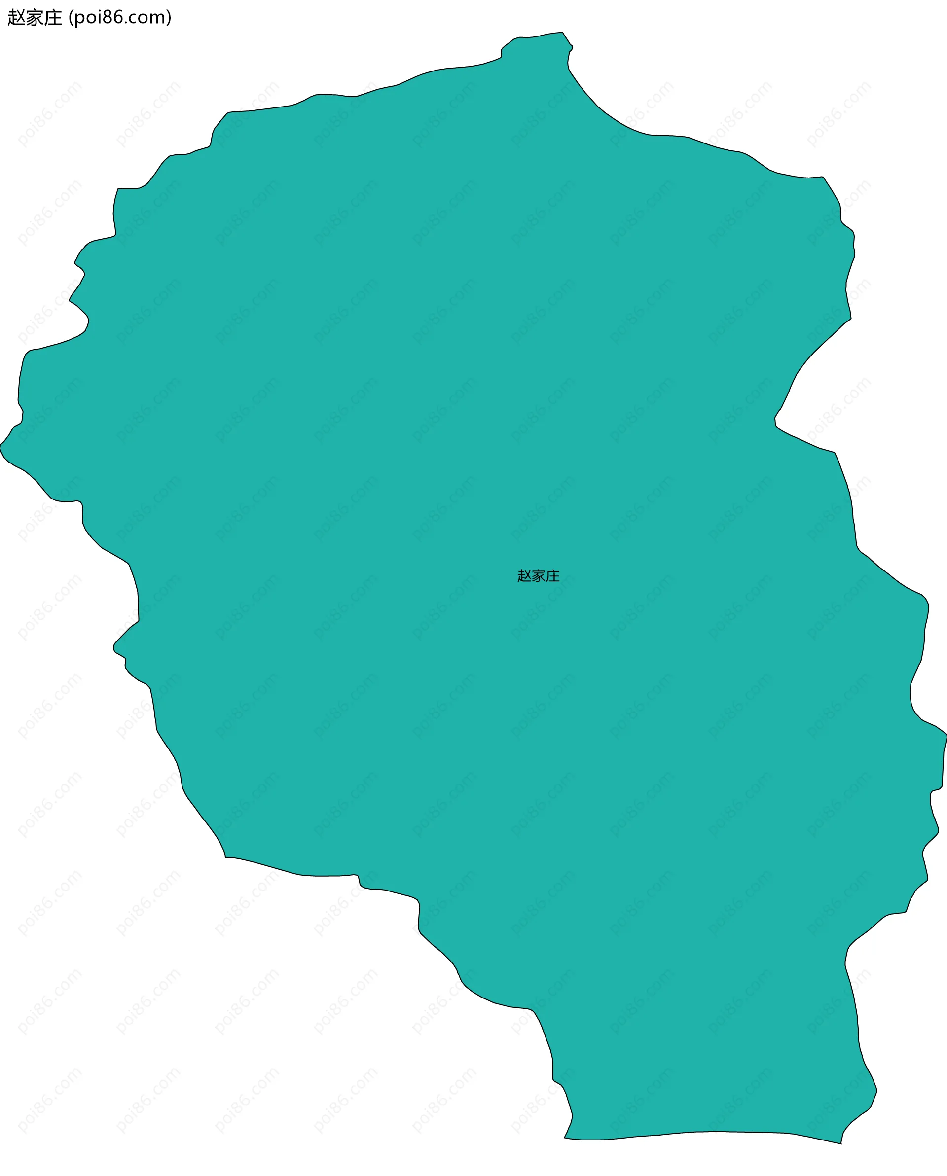 赵家庄边界地图