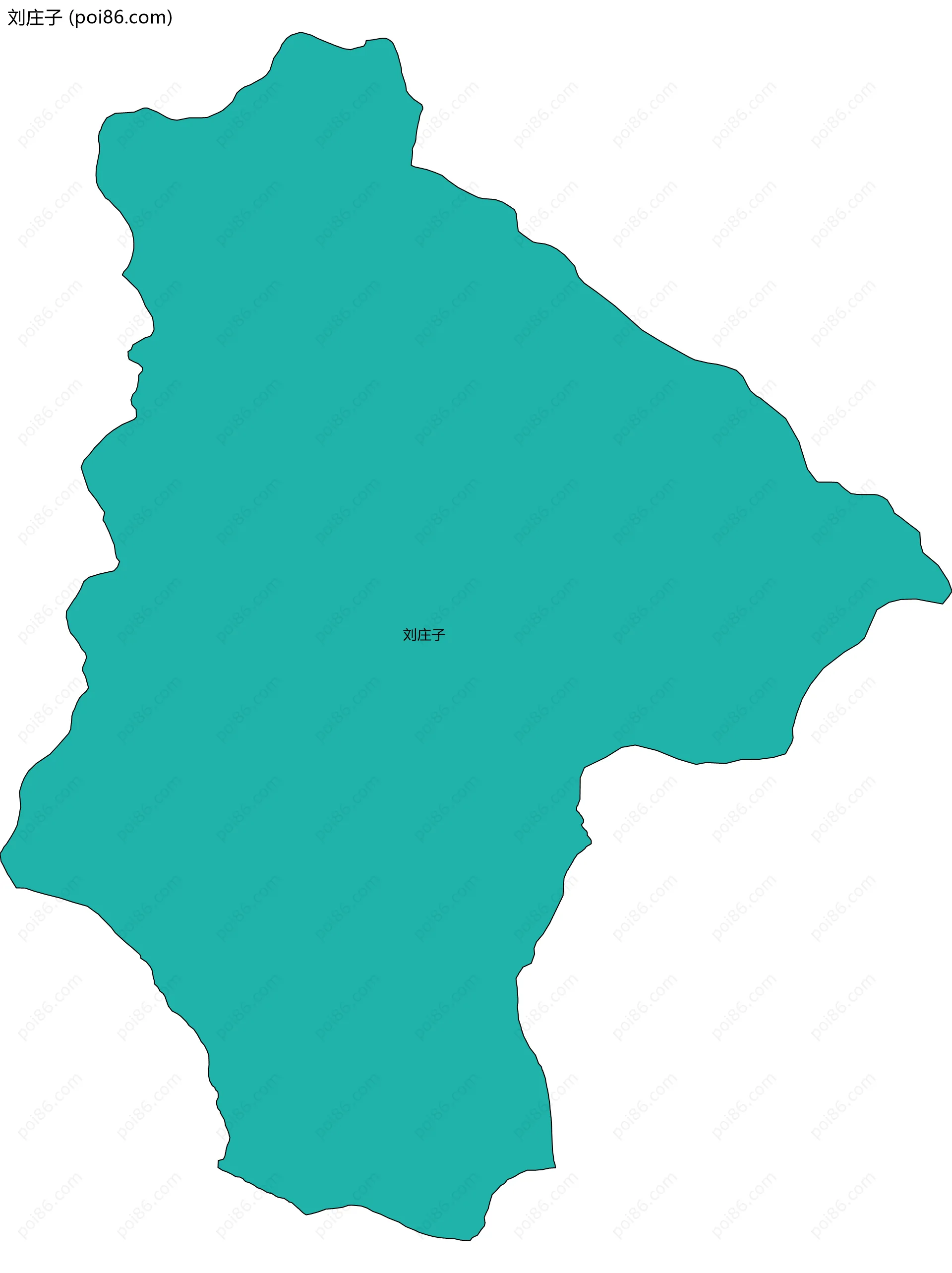 刘庄子边界地图