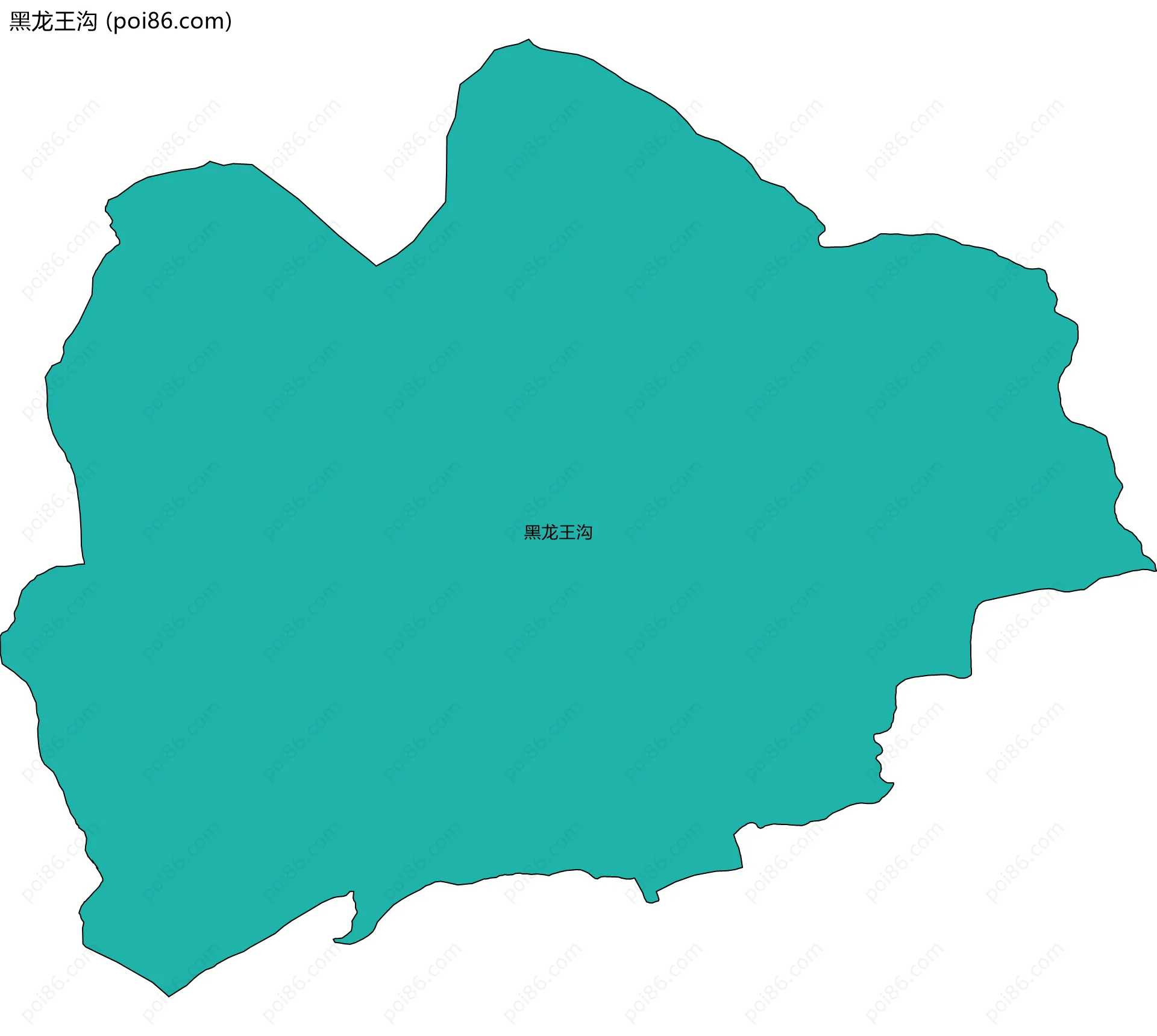 黑龙王沟边界地图