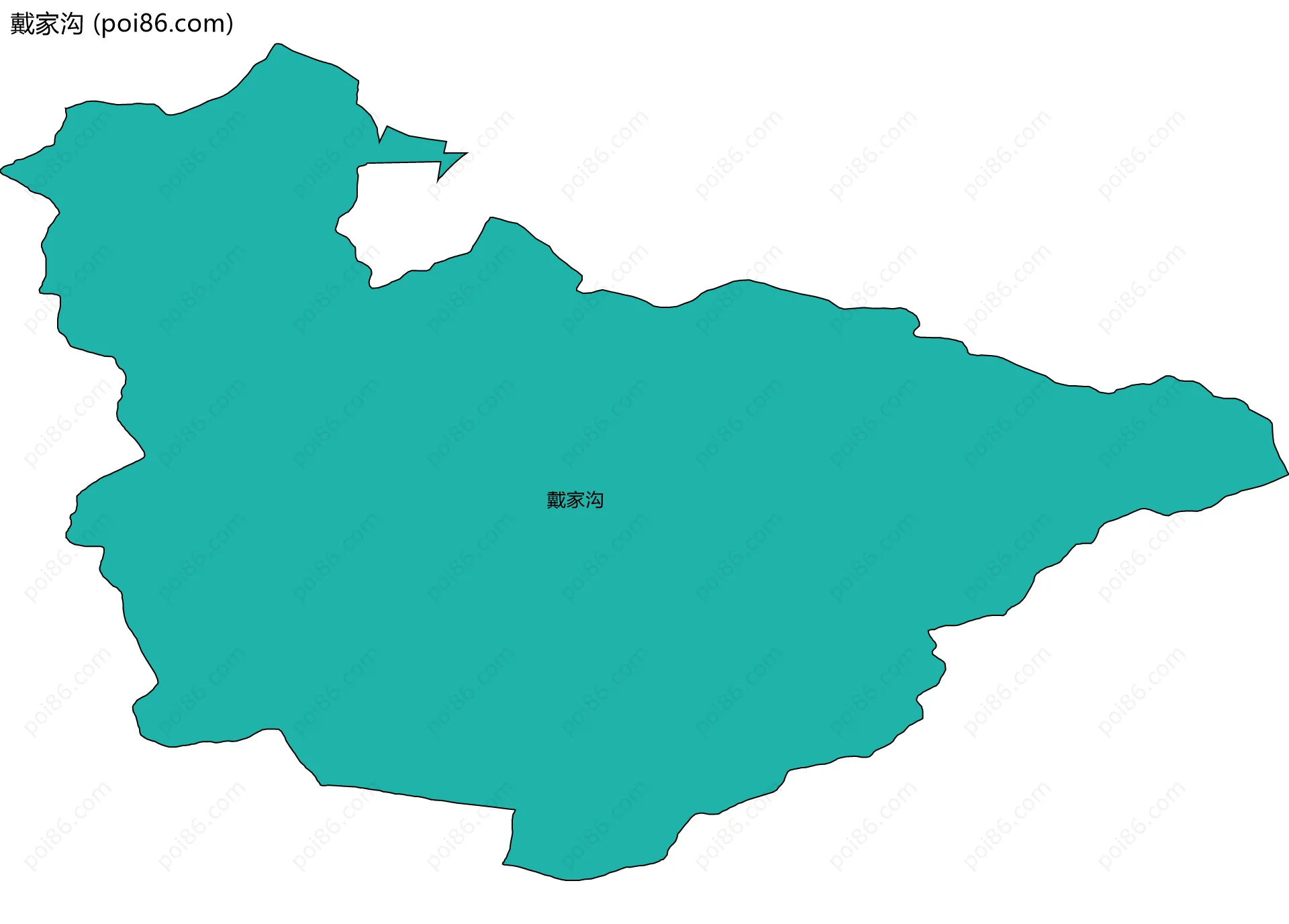 戴家沟边界地图