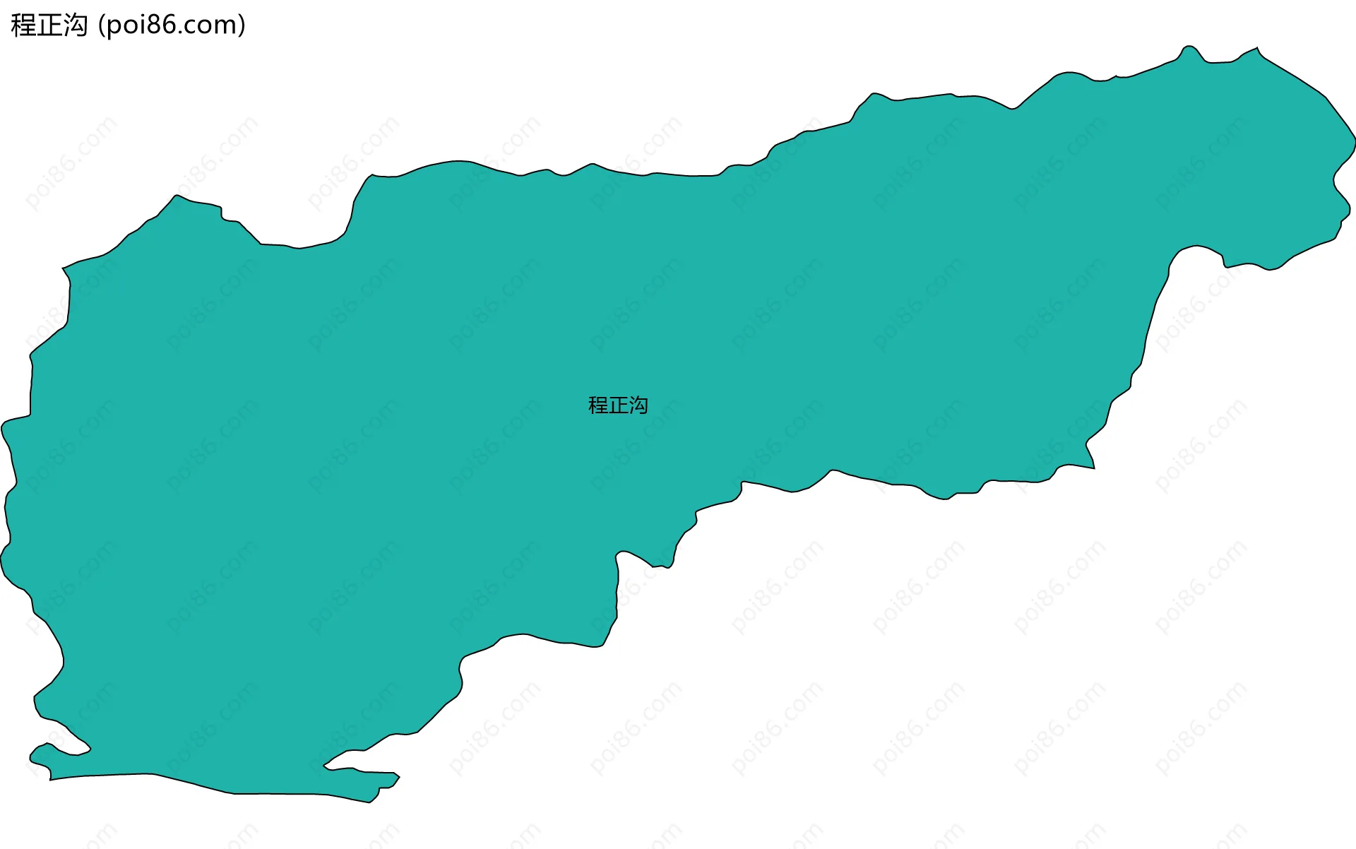 程正沟边界地图