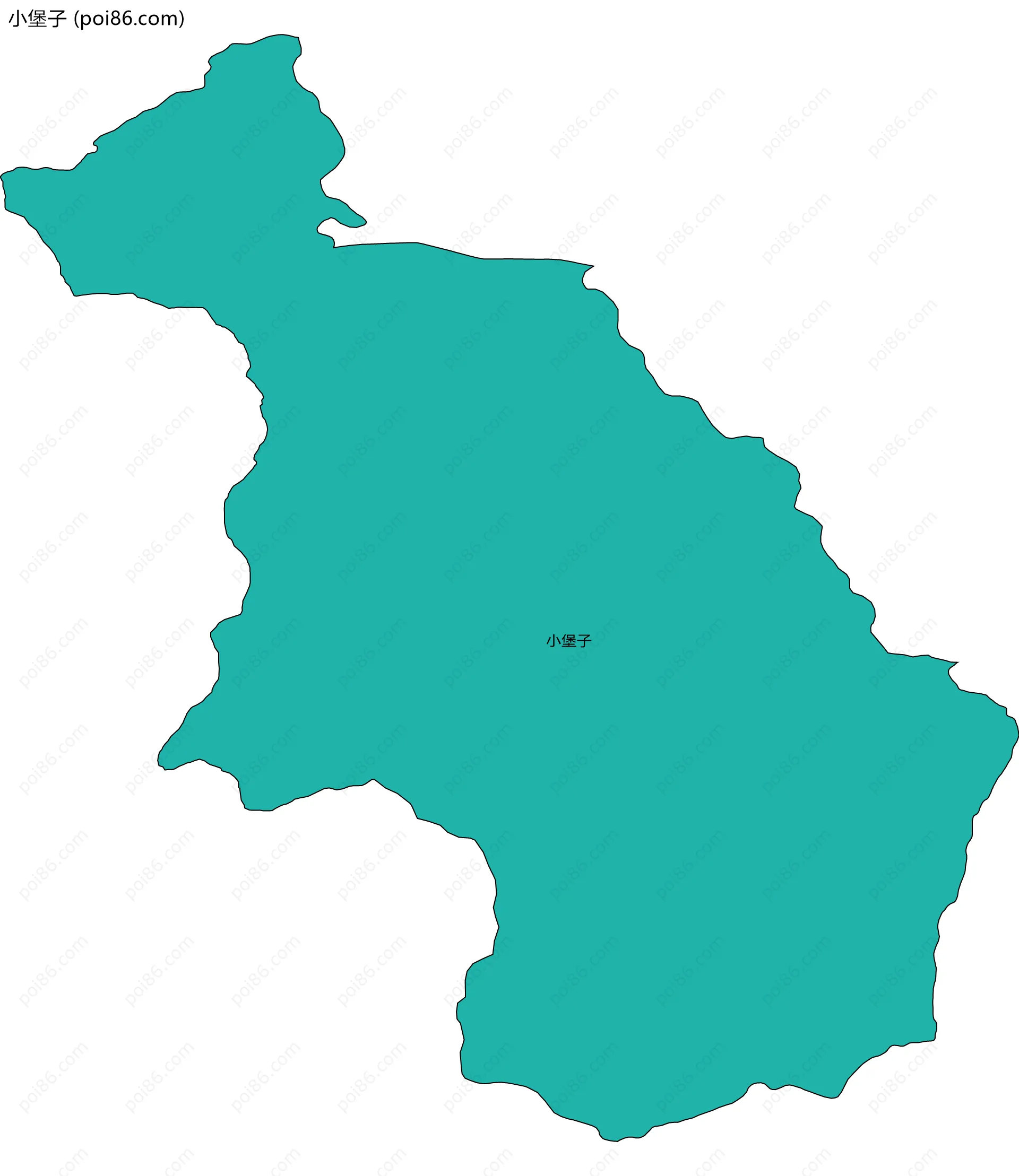 小堡子边界地图