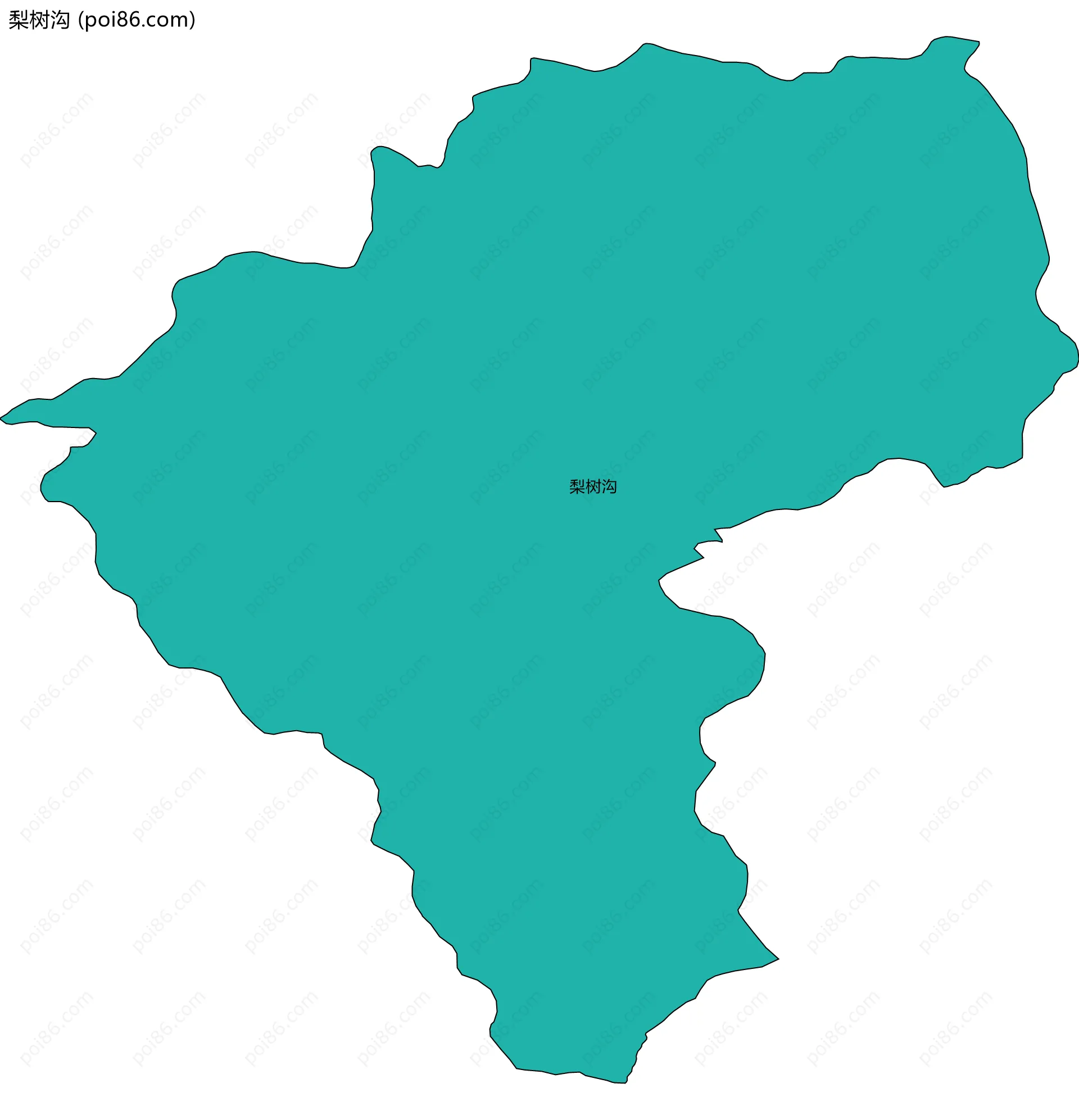 梨树沟边界地图