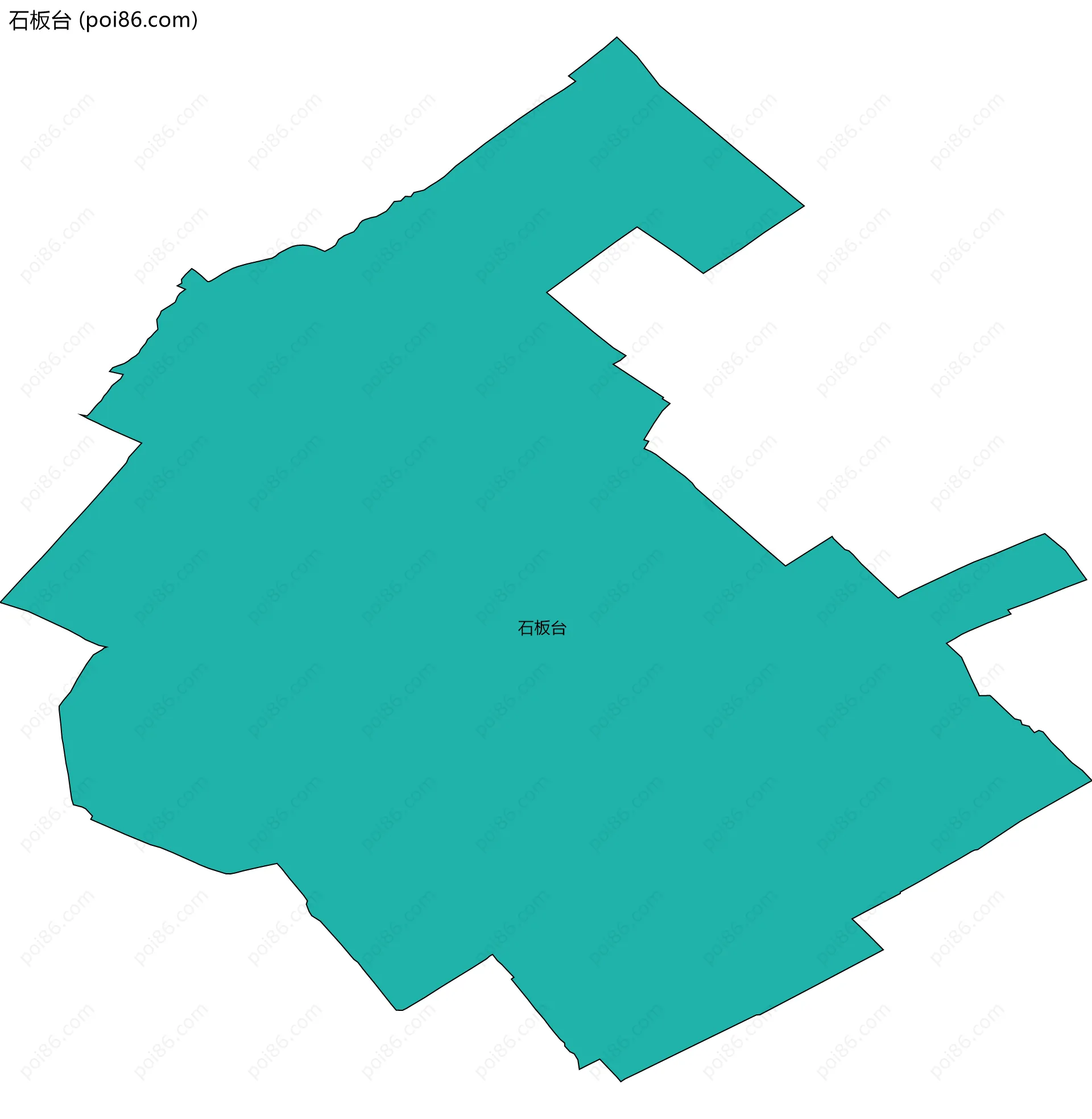 石板台边界地图