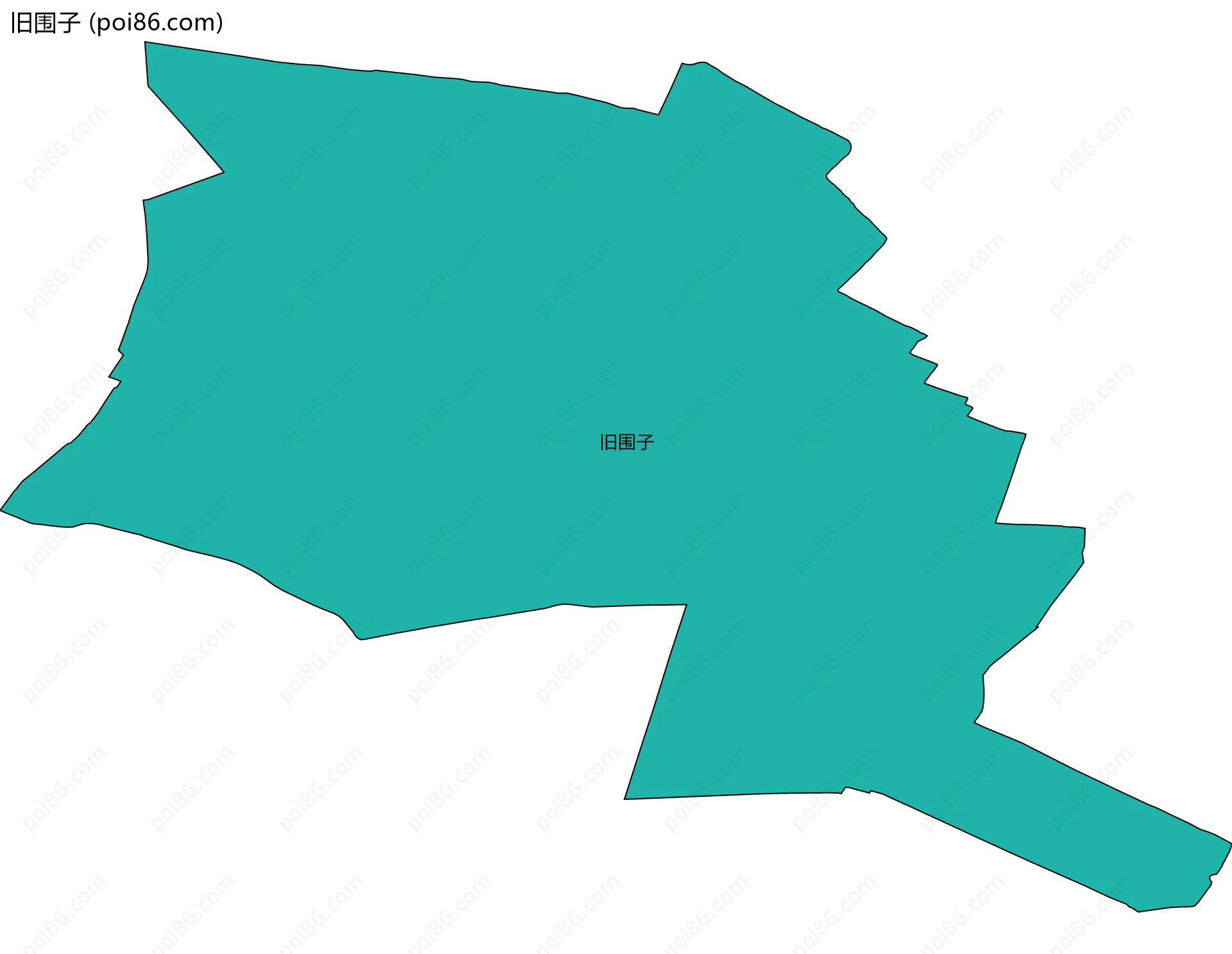 旧围子边界地图