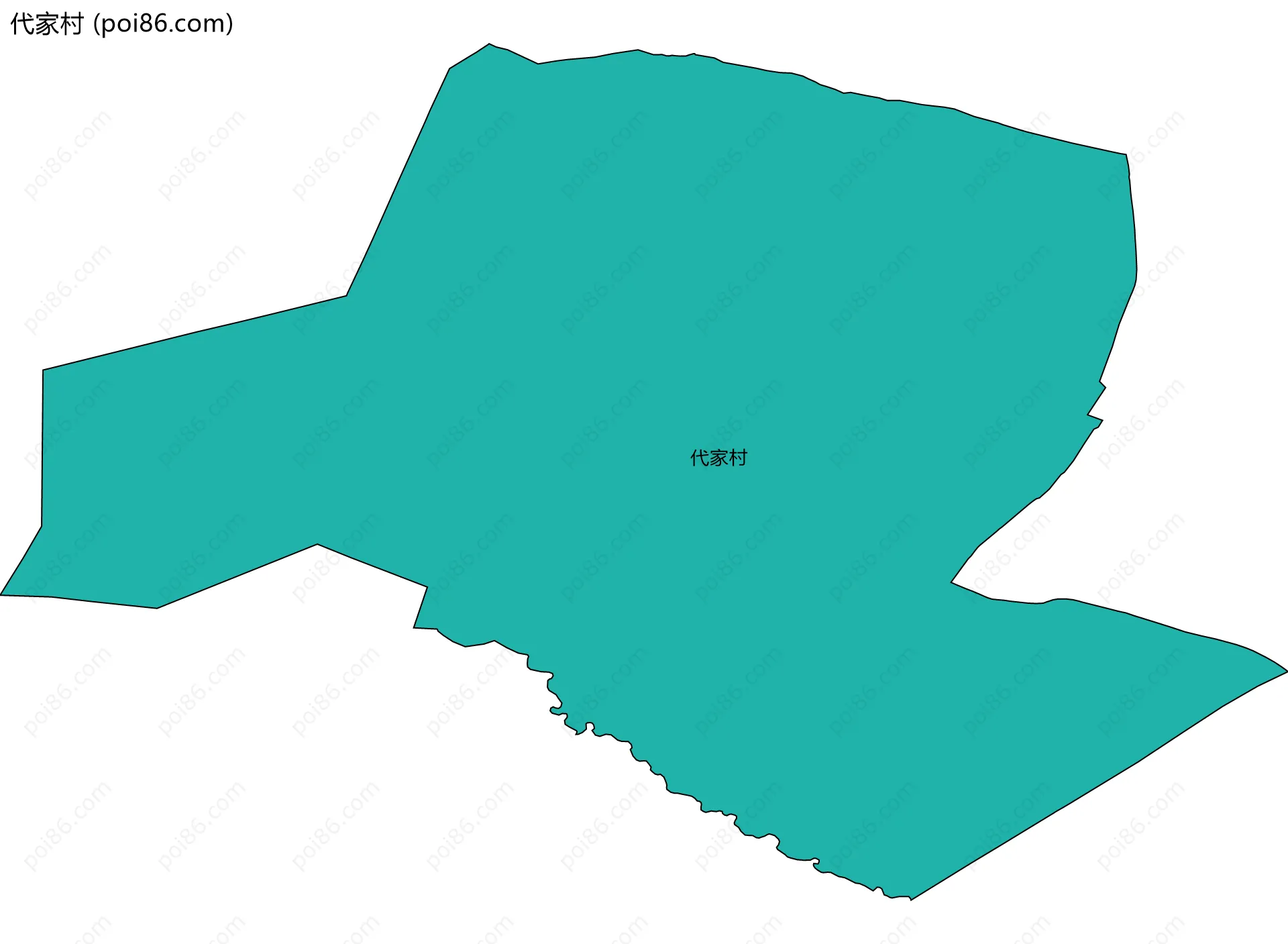 代家村边界地图