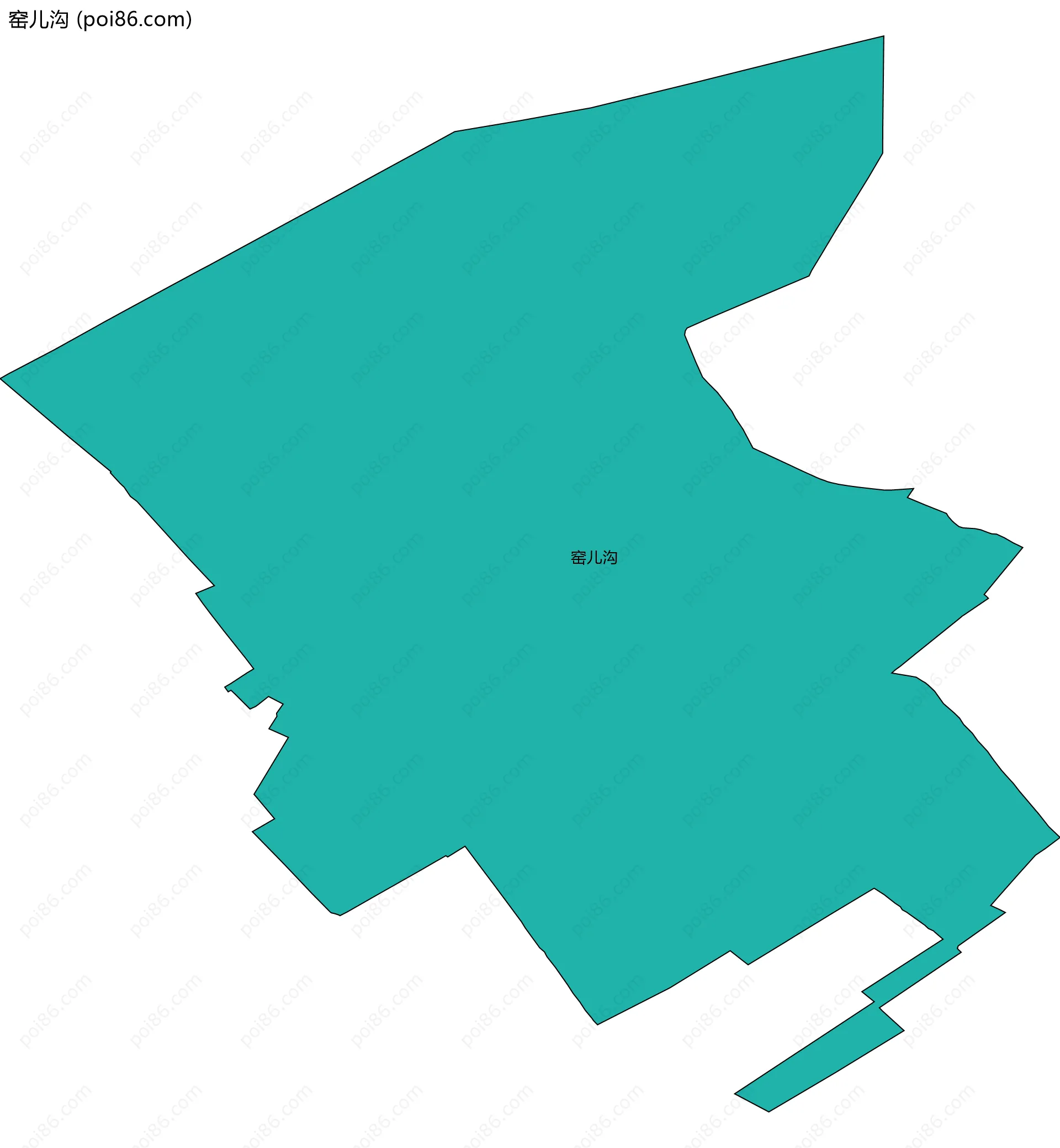 窑儿沟边界地图