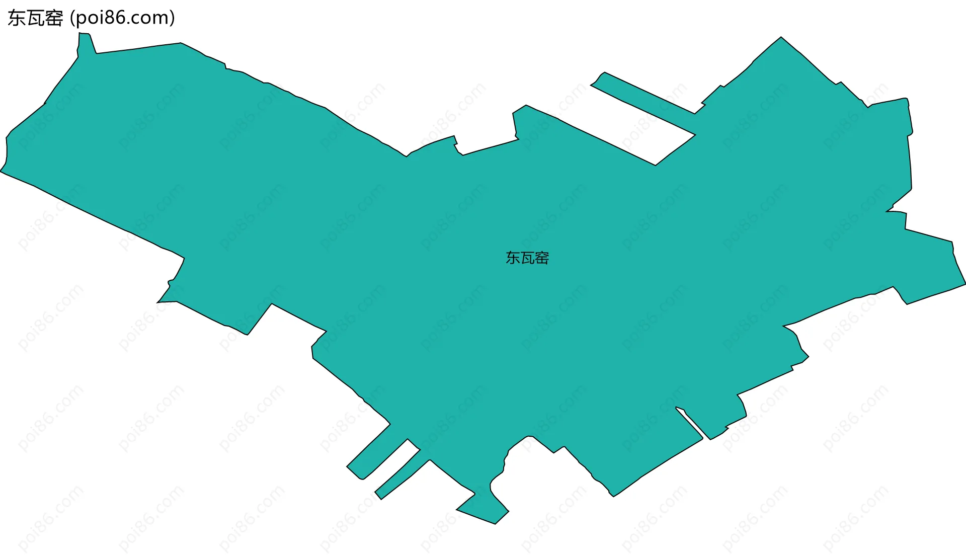 东瓦窑边界地图