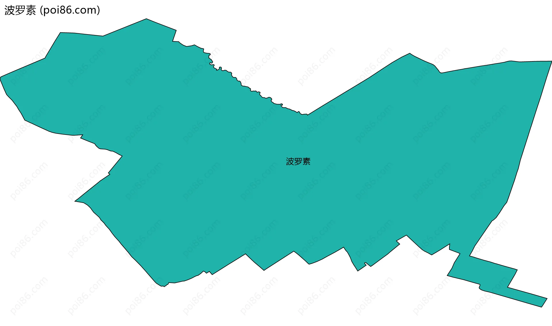 波罗素边界地图