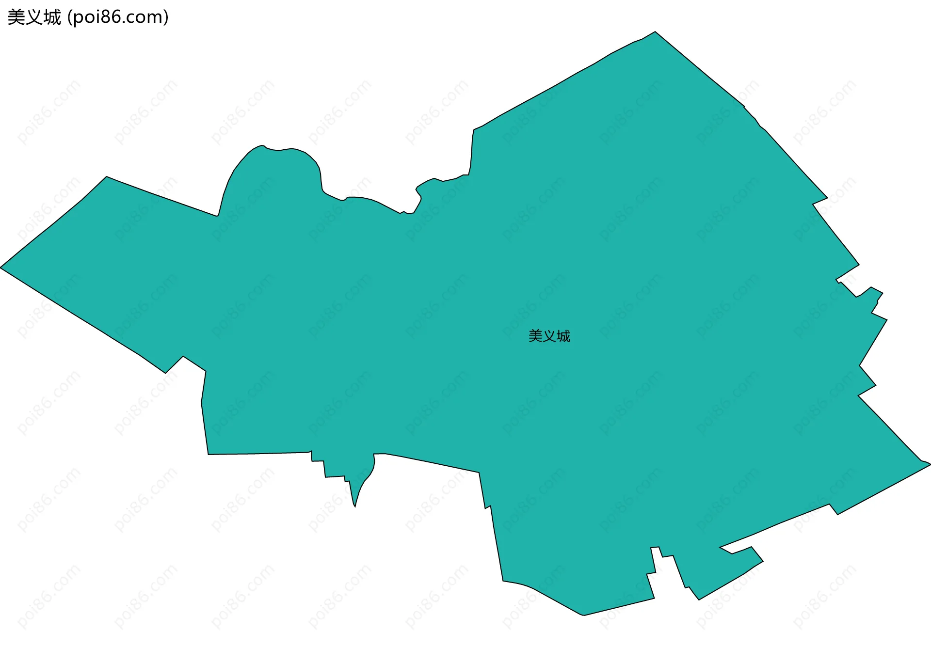 美义城边界地图