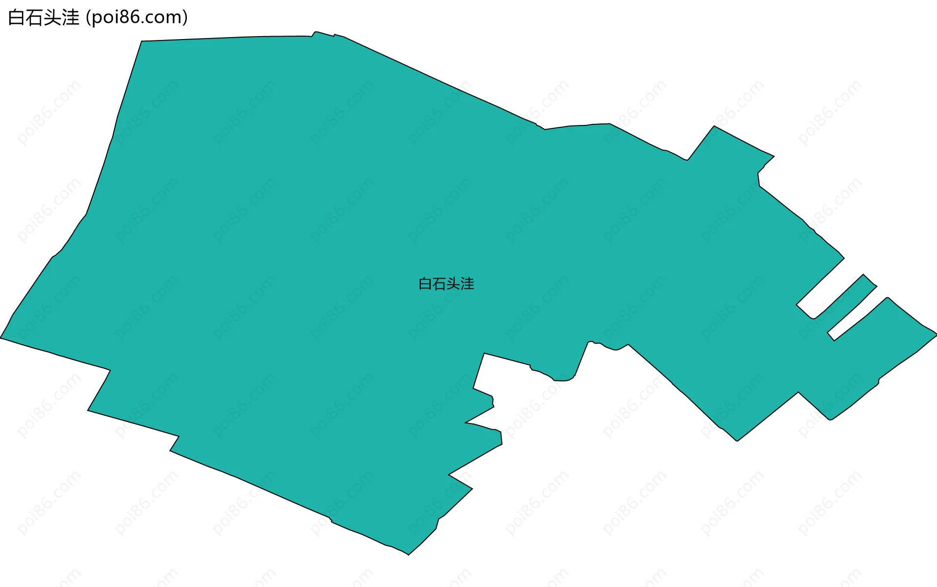 白石头洼边界地图