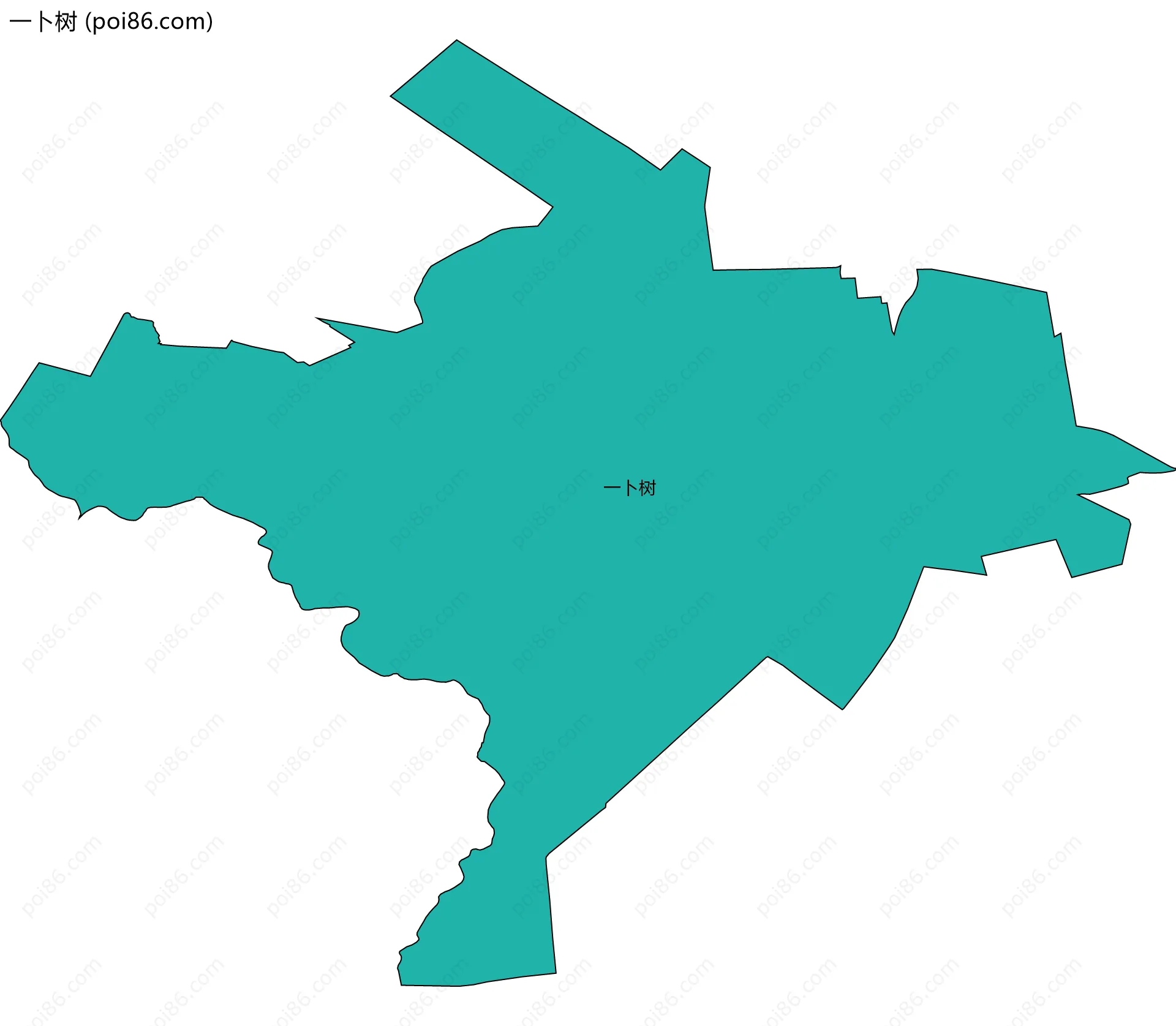 一卜树边界地图