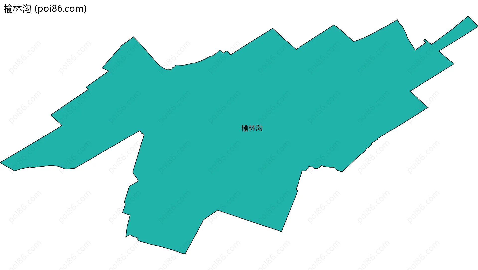 榆林沟边界地图