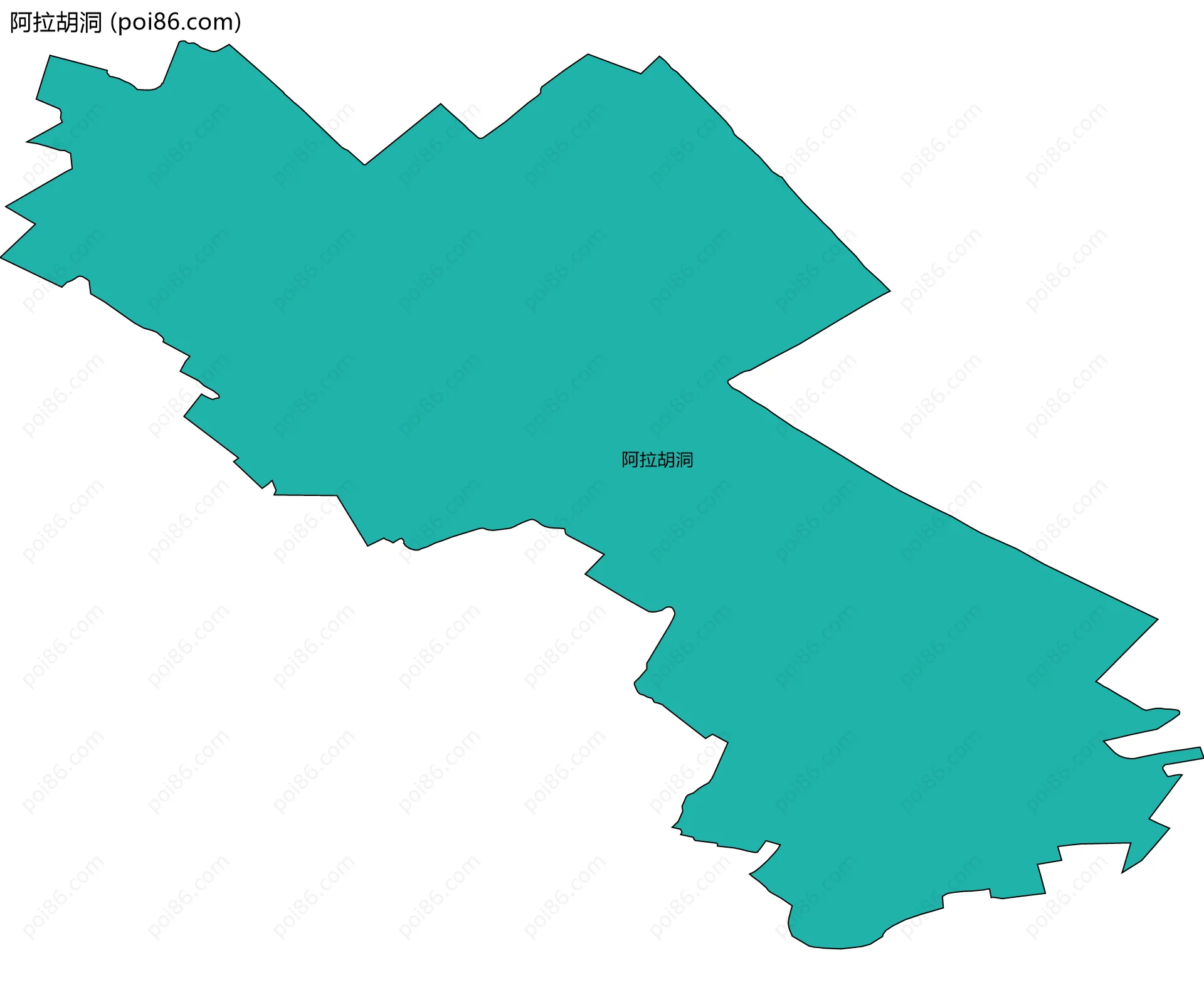 阿拉胡洞边界地图