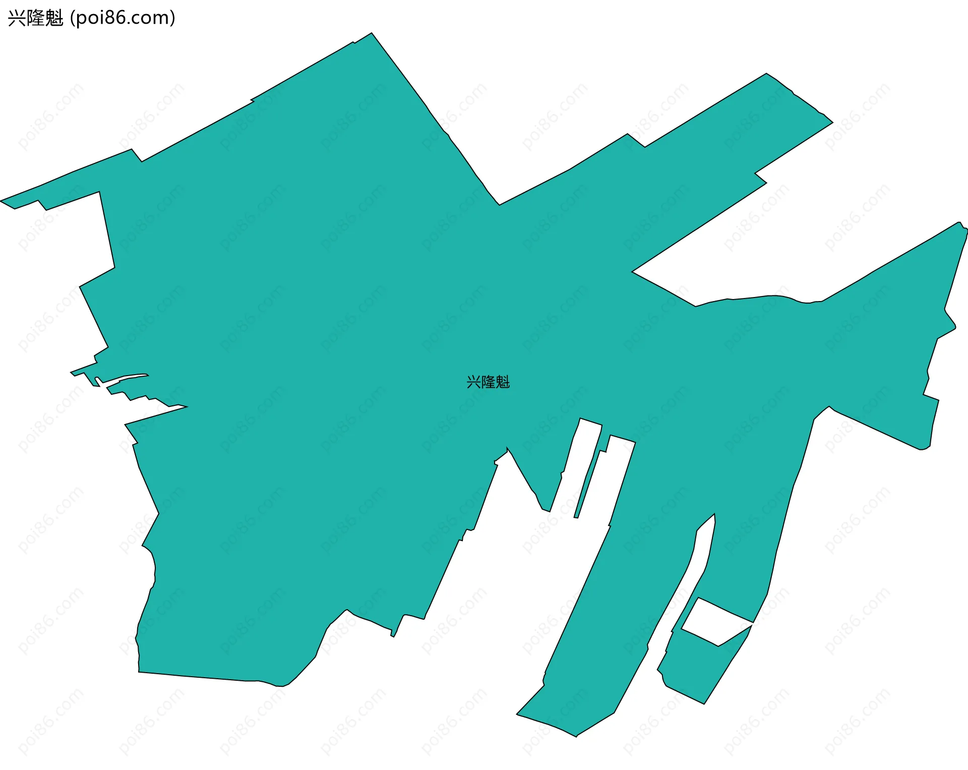 兴隆魁边界地图