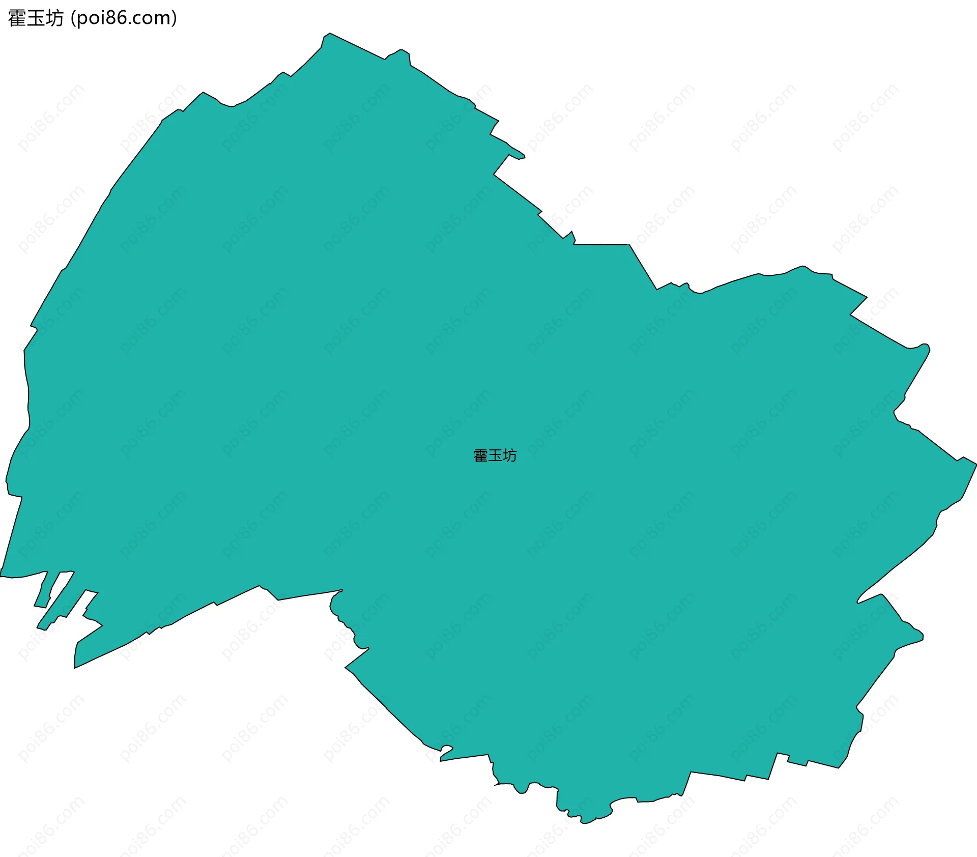 霍玉坊边界地图