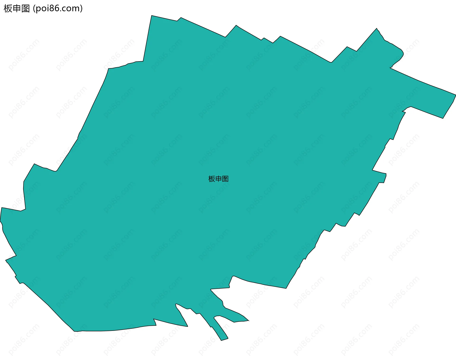 板申图边界地图