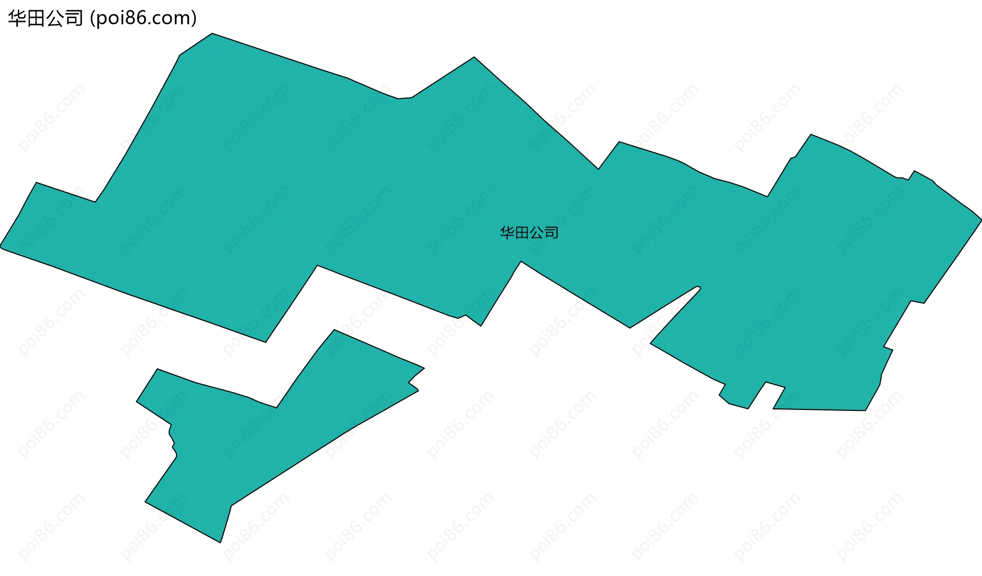 华田公司边界地图