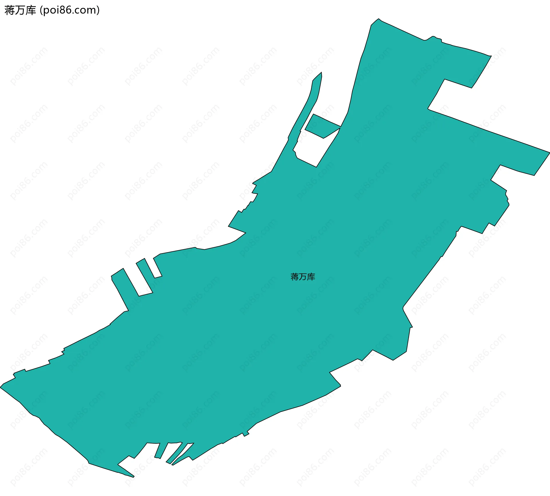 蒋万库边界地图