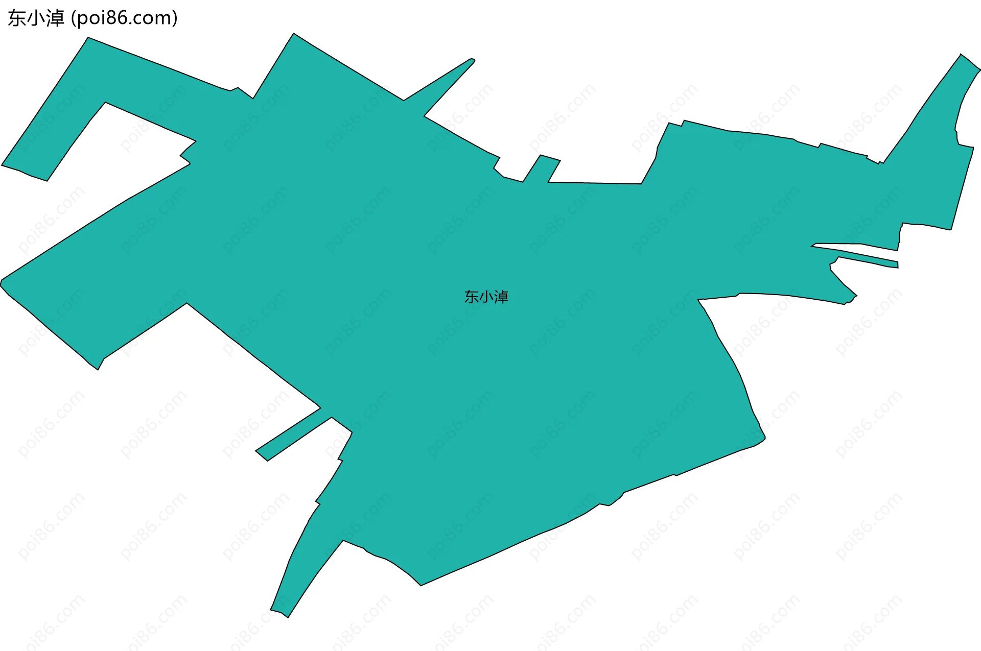 东小淖边界地图