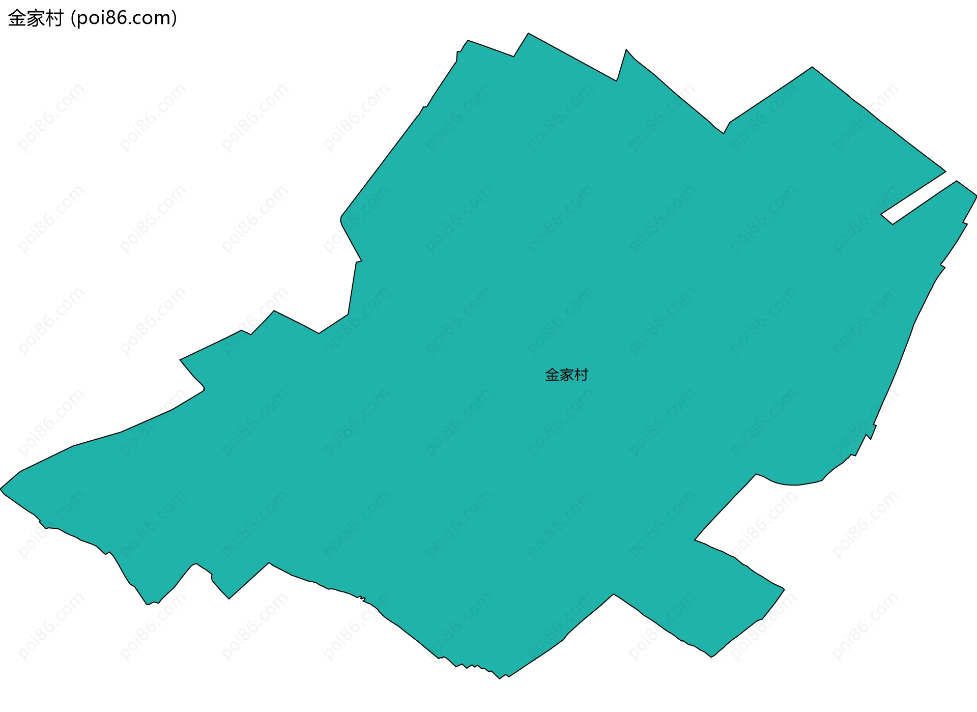 金家村边界地图