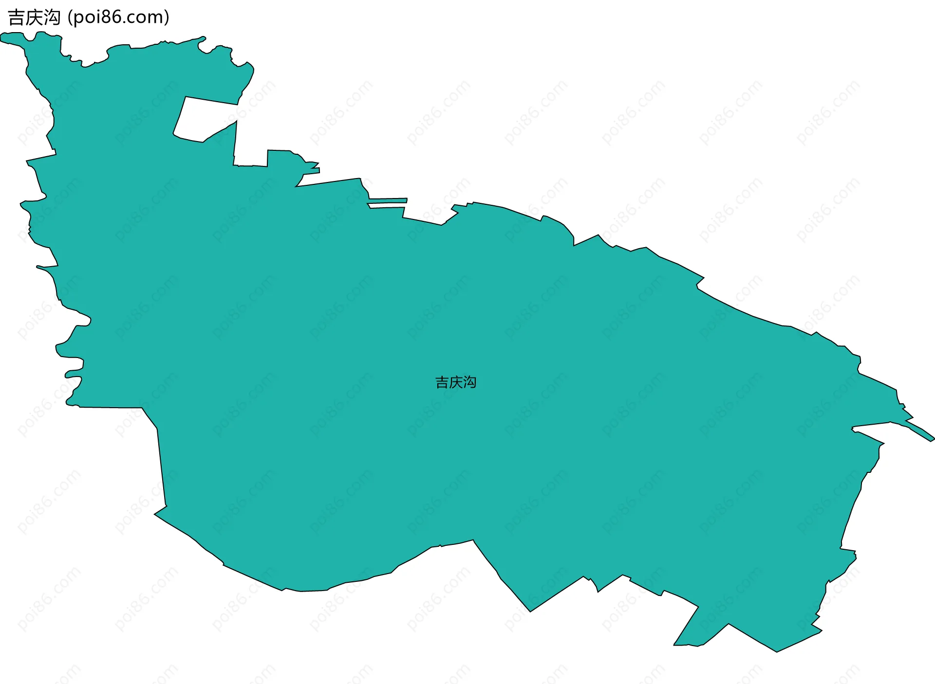 吉庆沟边界地图