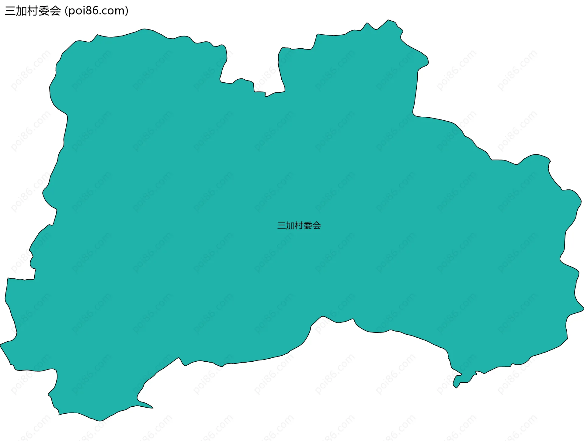 三加村委会边界地图