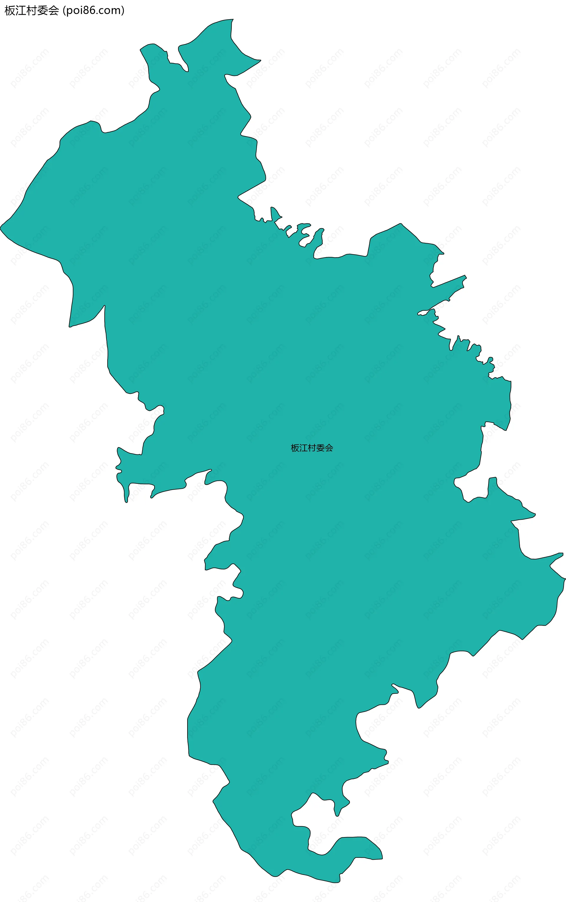 板江村委会边界地图