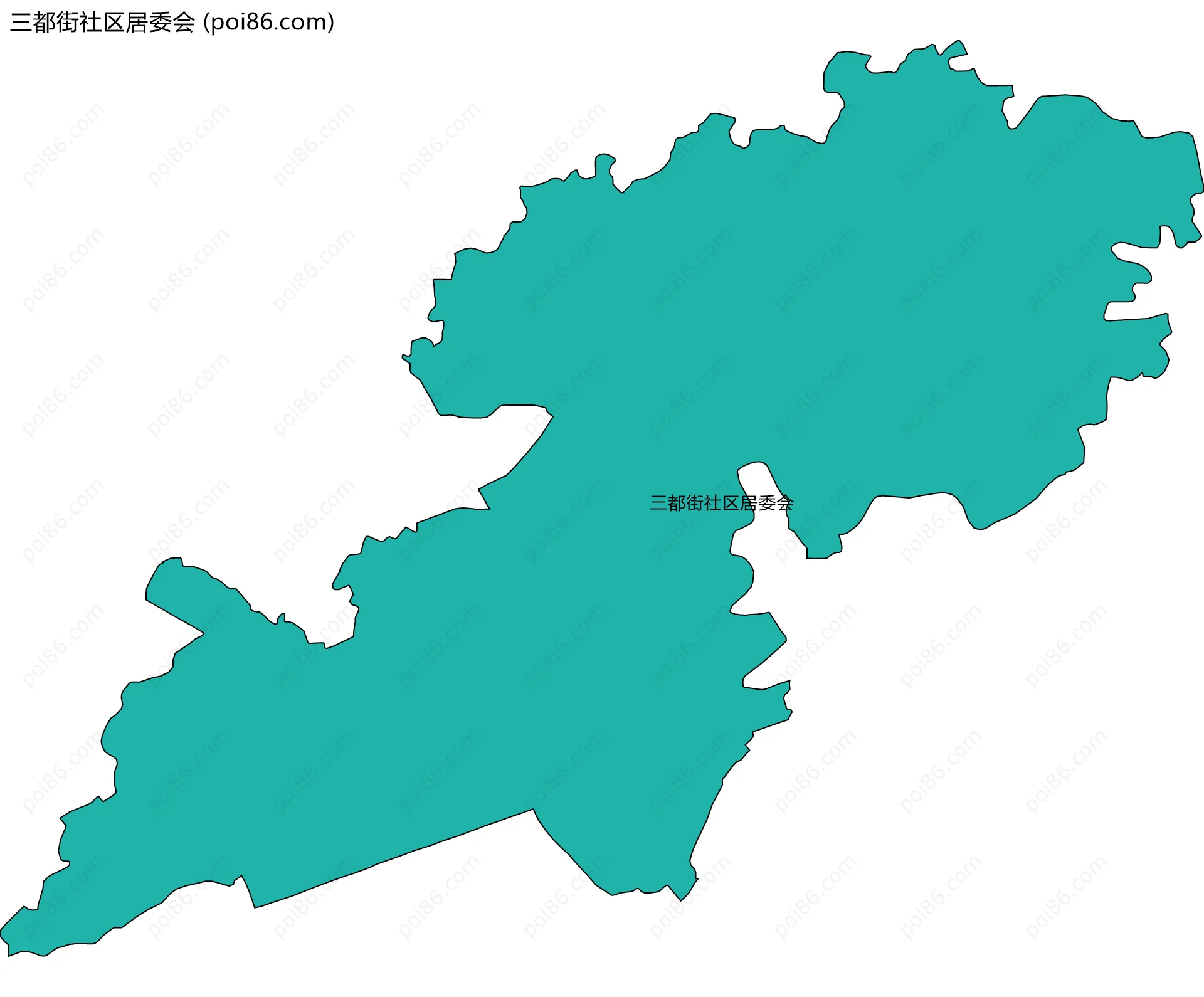 三都街社区居委会边界地图