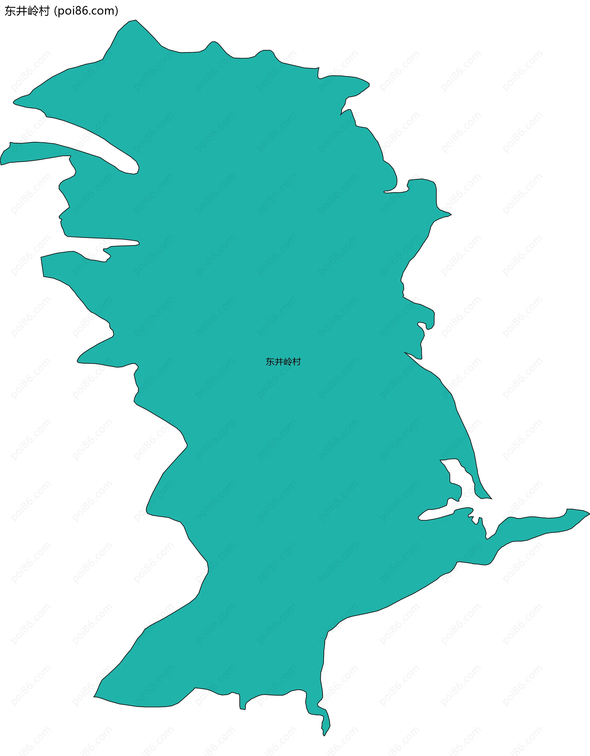 东井岭村边界地图