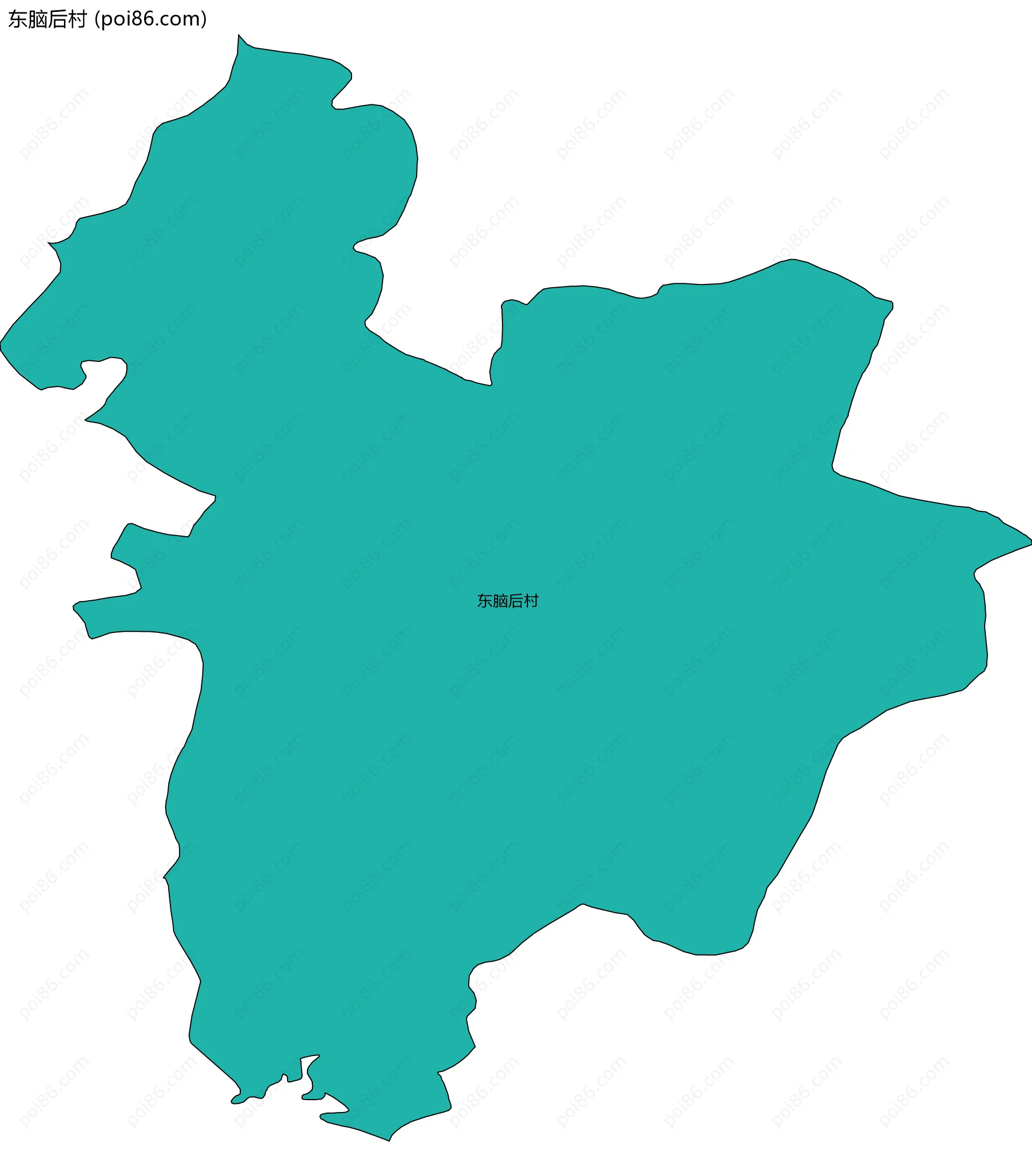 东脑后村边界地图