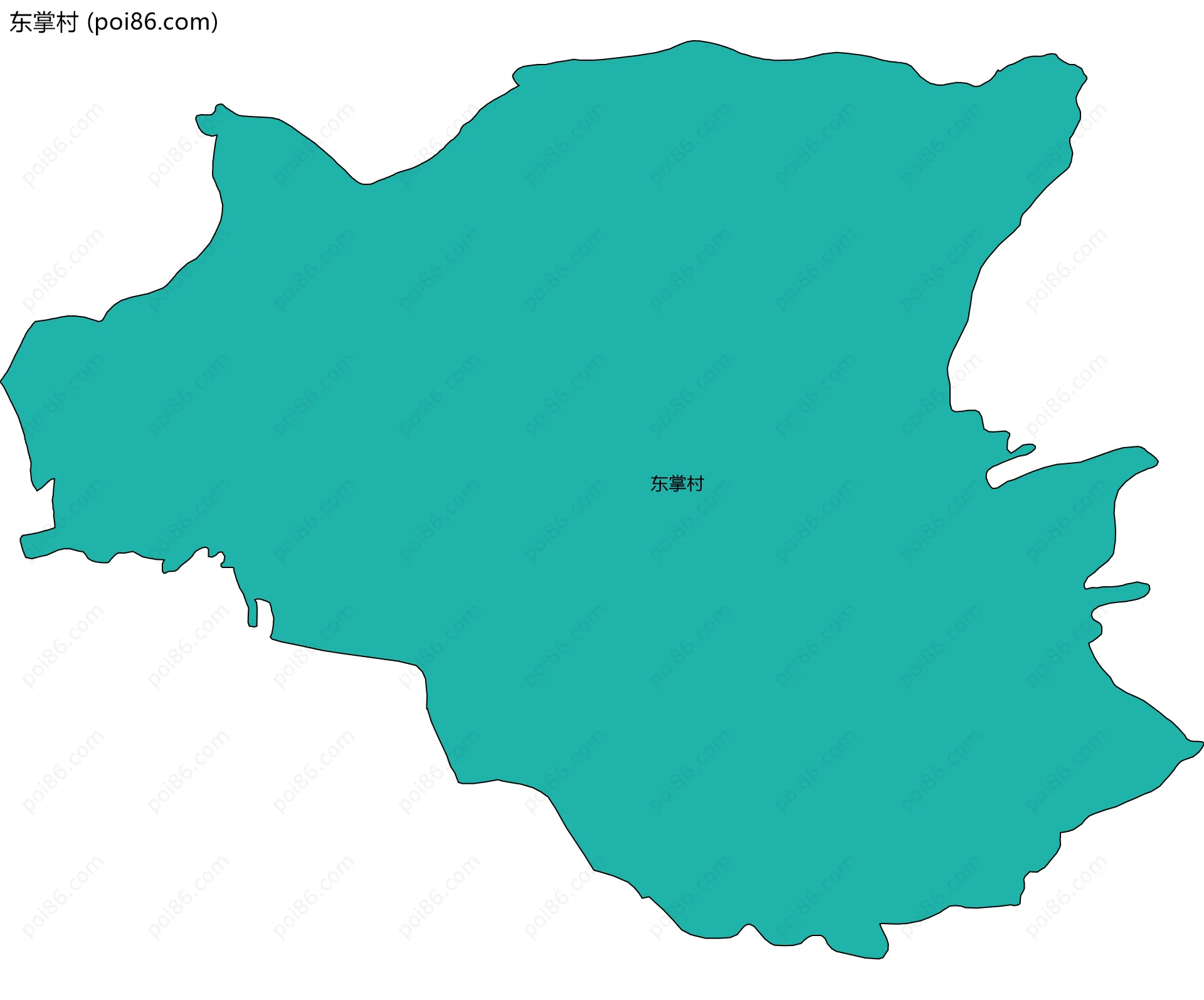 东掌村边界地图