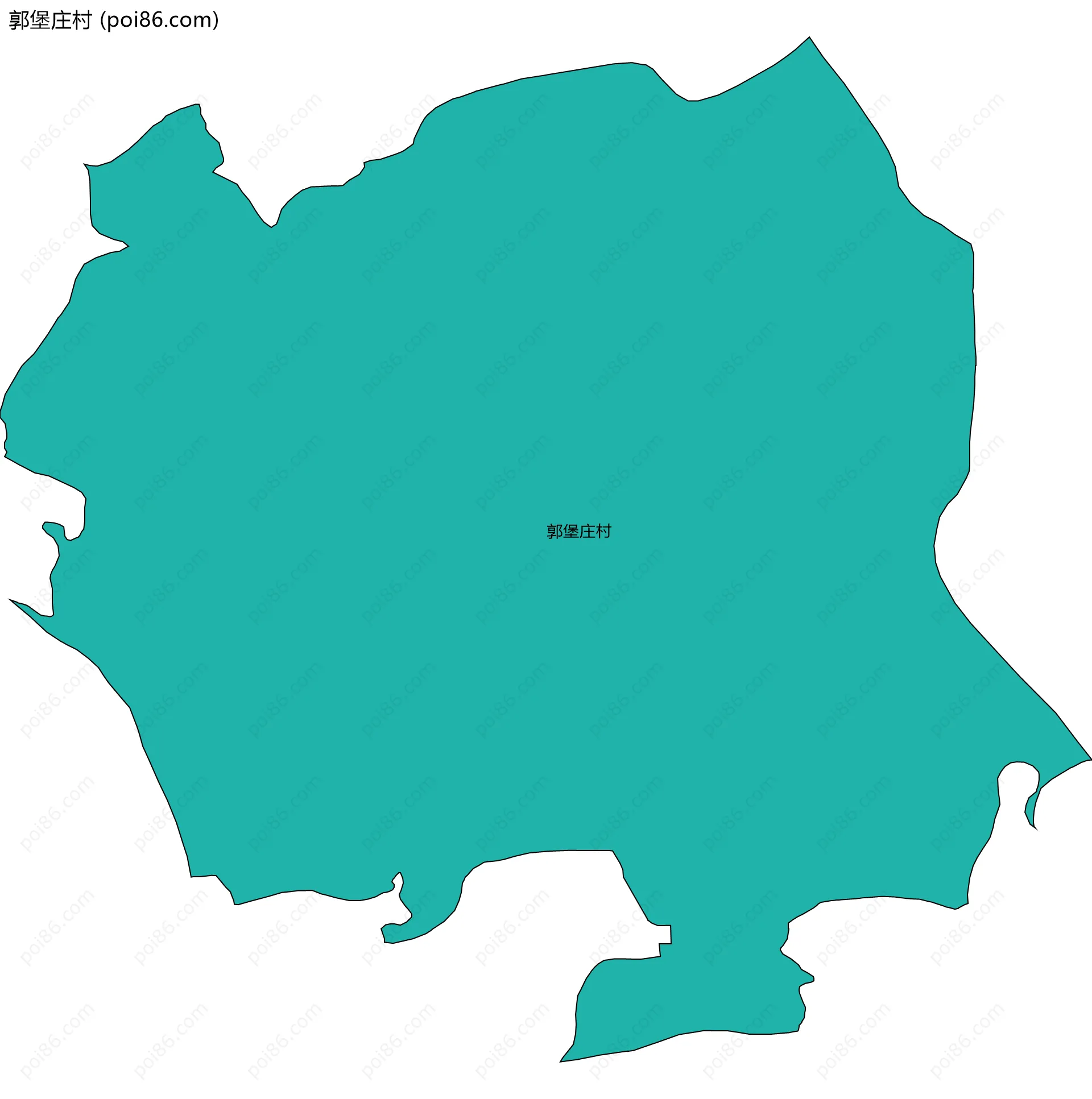 郭堡庄村边界地图